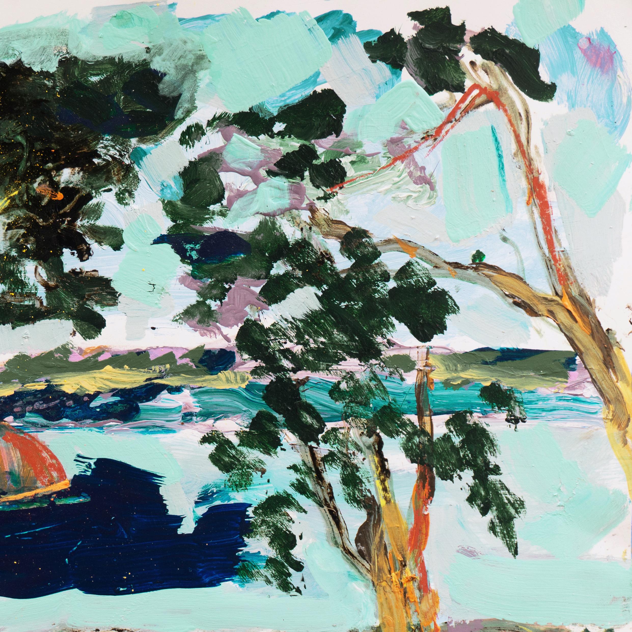 „Monterey Coast“, Carmel Expressionistische Landschaft des Expressionismus, Stanford, Kalifornien, Öl im Angebot 1