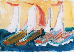 'Monterey Regatta', expressionniste californien, Stanford, Carmel