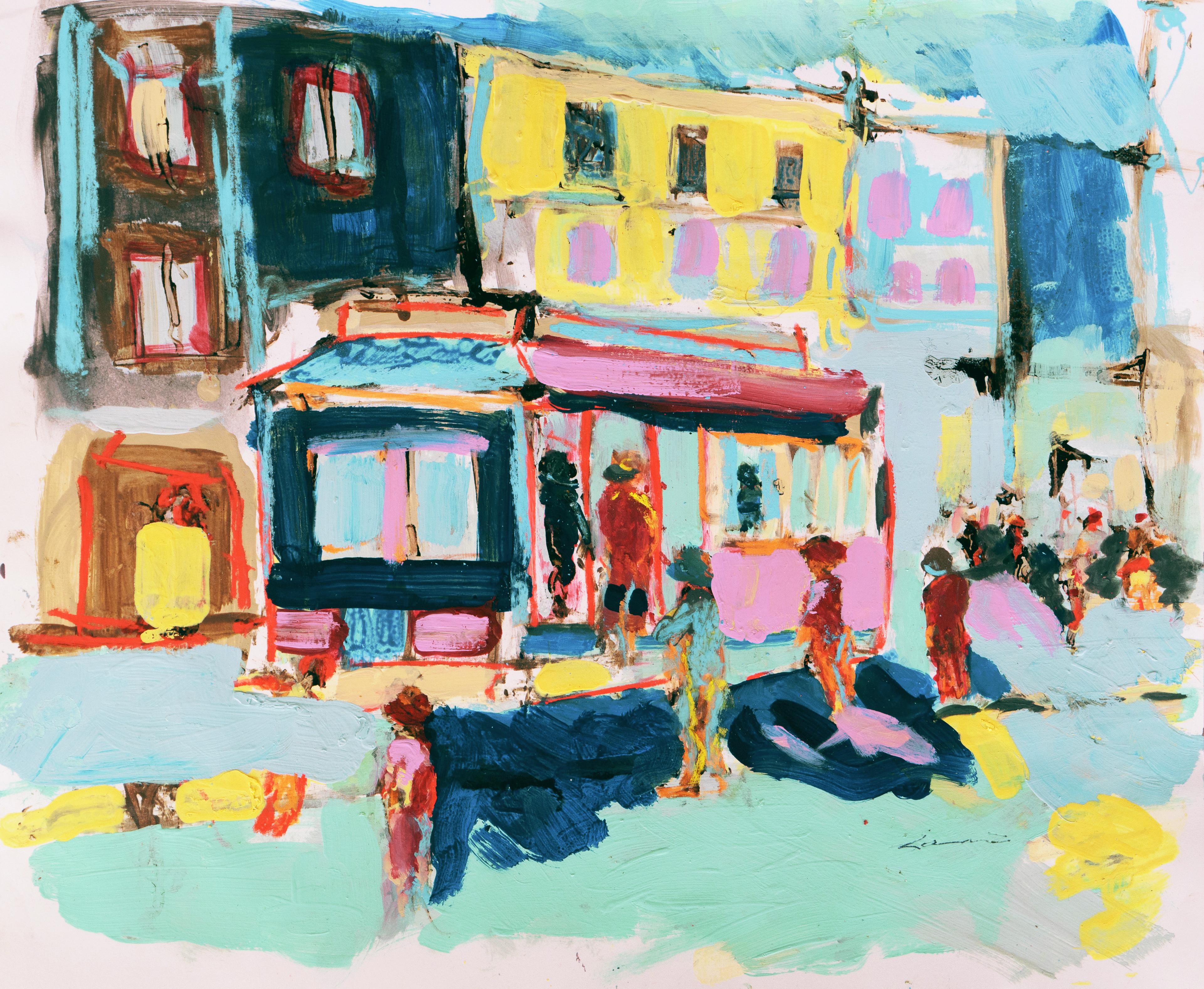 „San Francisco Trolley Car“ Bay Area, California Expressionist, Stanford, Carmel