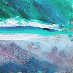 'Breaking Waves Off Monterey', California Expressionist Oil Seascape, Carmel