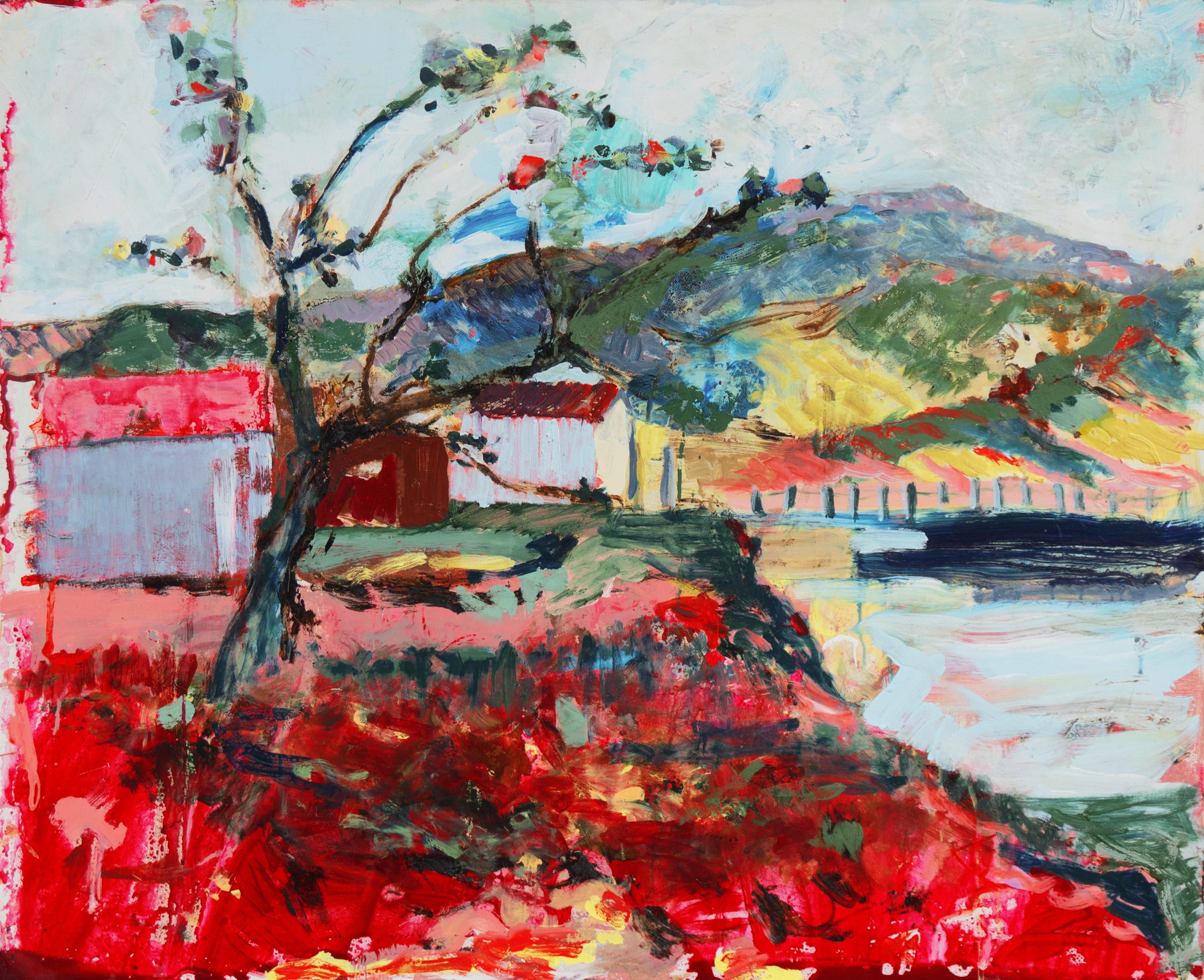 'Hills of Marin', Large American Expressionist, Carmel, Stanford, San Francisco
