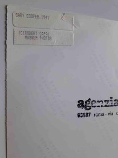 Gary Cooper - Photograph by Robert Capa - 1941