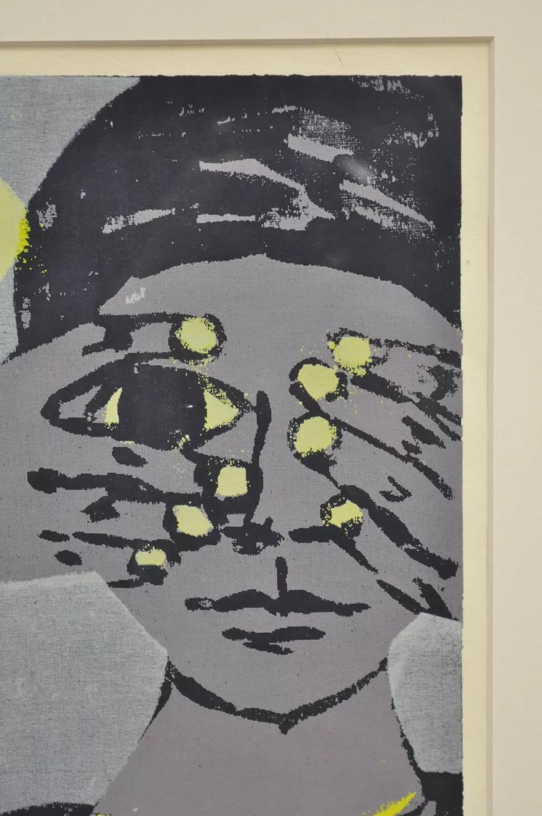 Robert Cariola „See not, Hear not, Speak not“ Serigraphiedruck Mid-Century-Kunst (Unbekannt) im Angebot