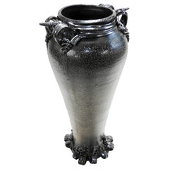 Vintage Robert Carlson Salt Water Glaze Vase or Umbrella Stand