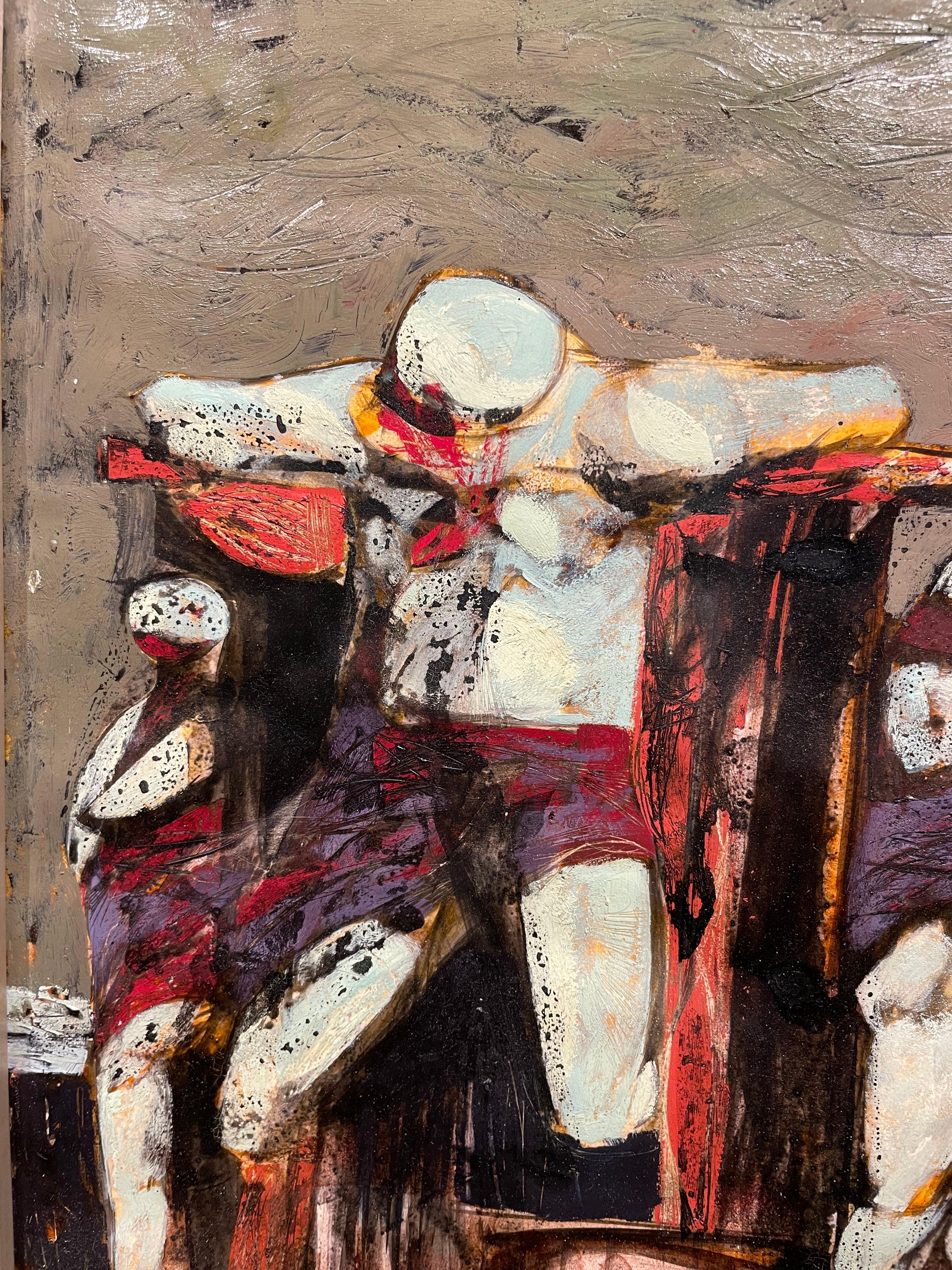 Kreuzigung, 20. Jahrhundert Figural Expressionist Künstler im Angebot 5