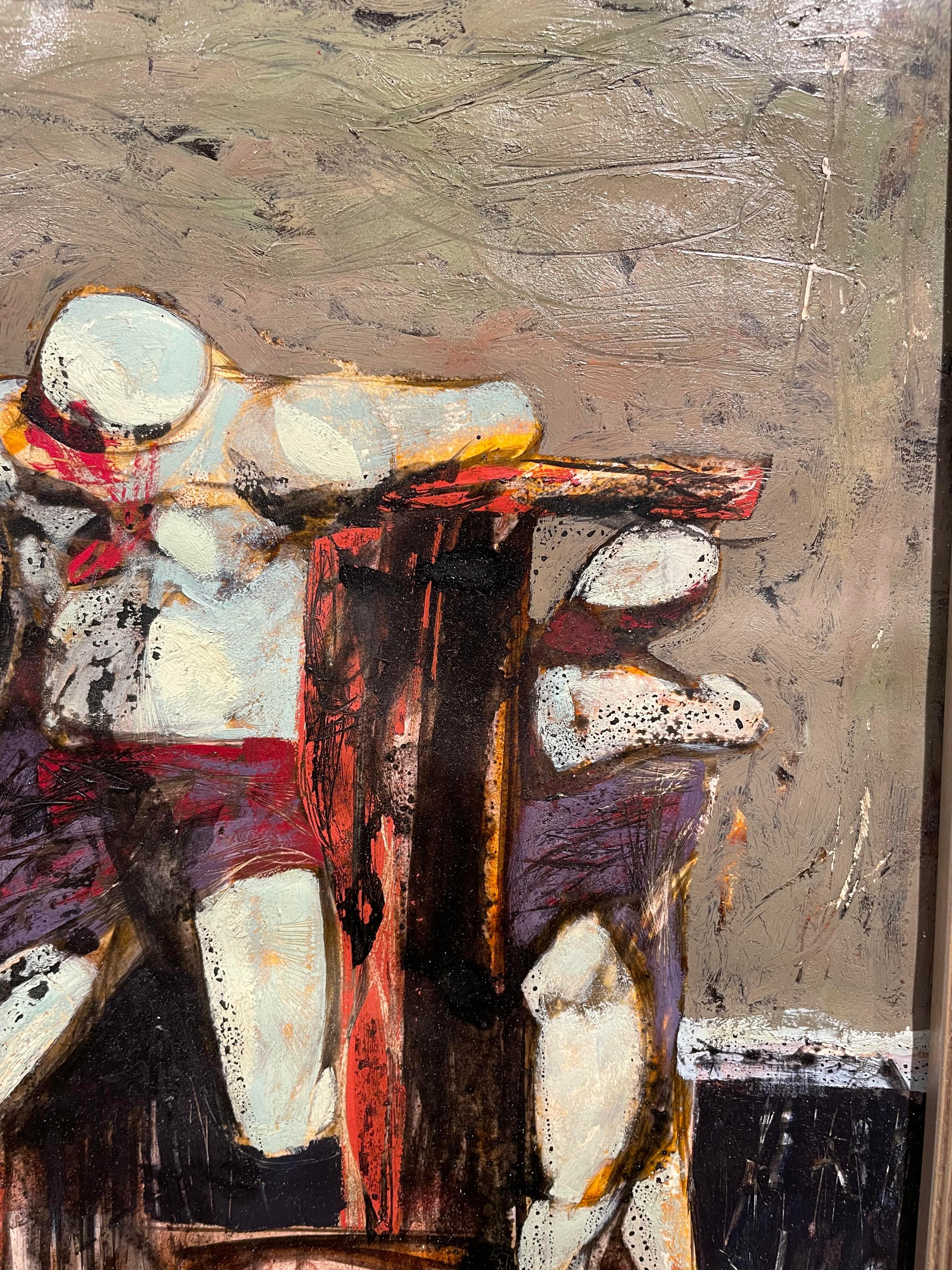 Kreuzigung, 20. Jahrhundert Figural Expressionist Künstler im Angebot 6