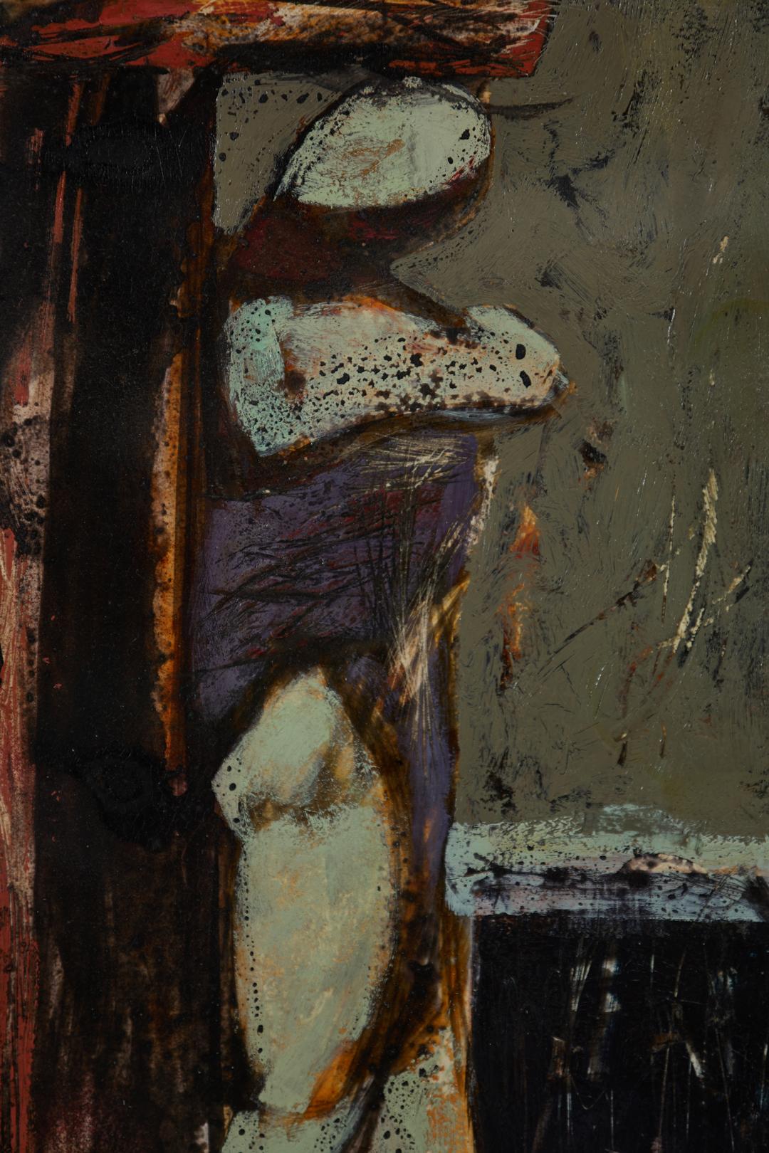 Kreuzigung, 20. Jahrhundert Figural Expressionist Künstler (Expressionismus), Painting, von Robert Carroll