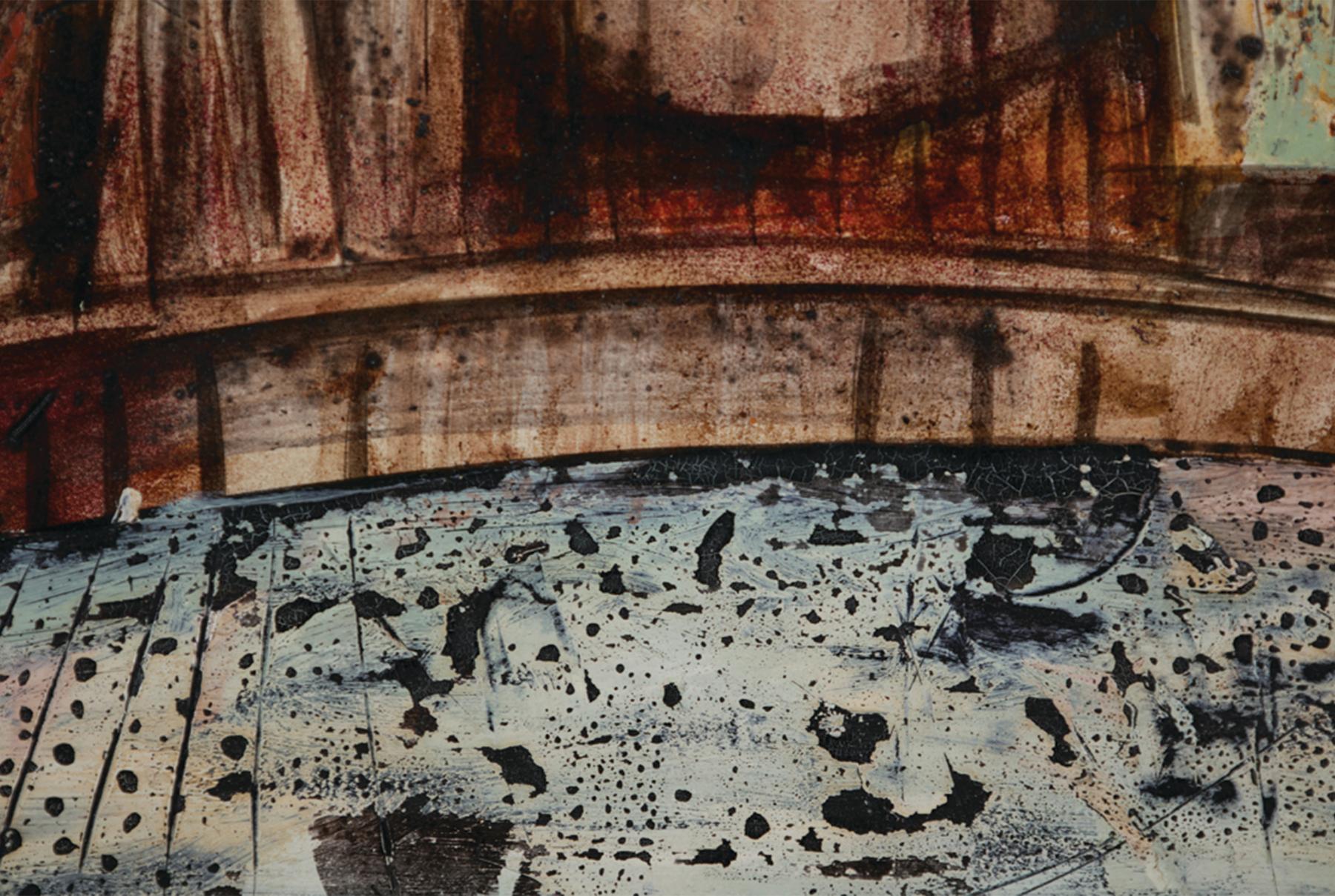 Robert Carroll (Amerikaner, 1934-2016)
Kreuzigung 
Öl auf Papier
Signiert unten rechts
19,5 x 13,5 Zoll
25,25 x 19,5 Zoll, gerahmt

Robert Carroll war ein amerikanischer Künstler, der 1934 geboren wurde. Carroll hat eine internationale Karriere