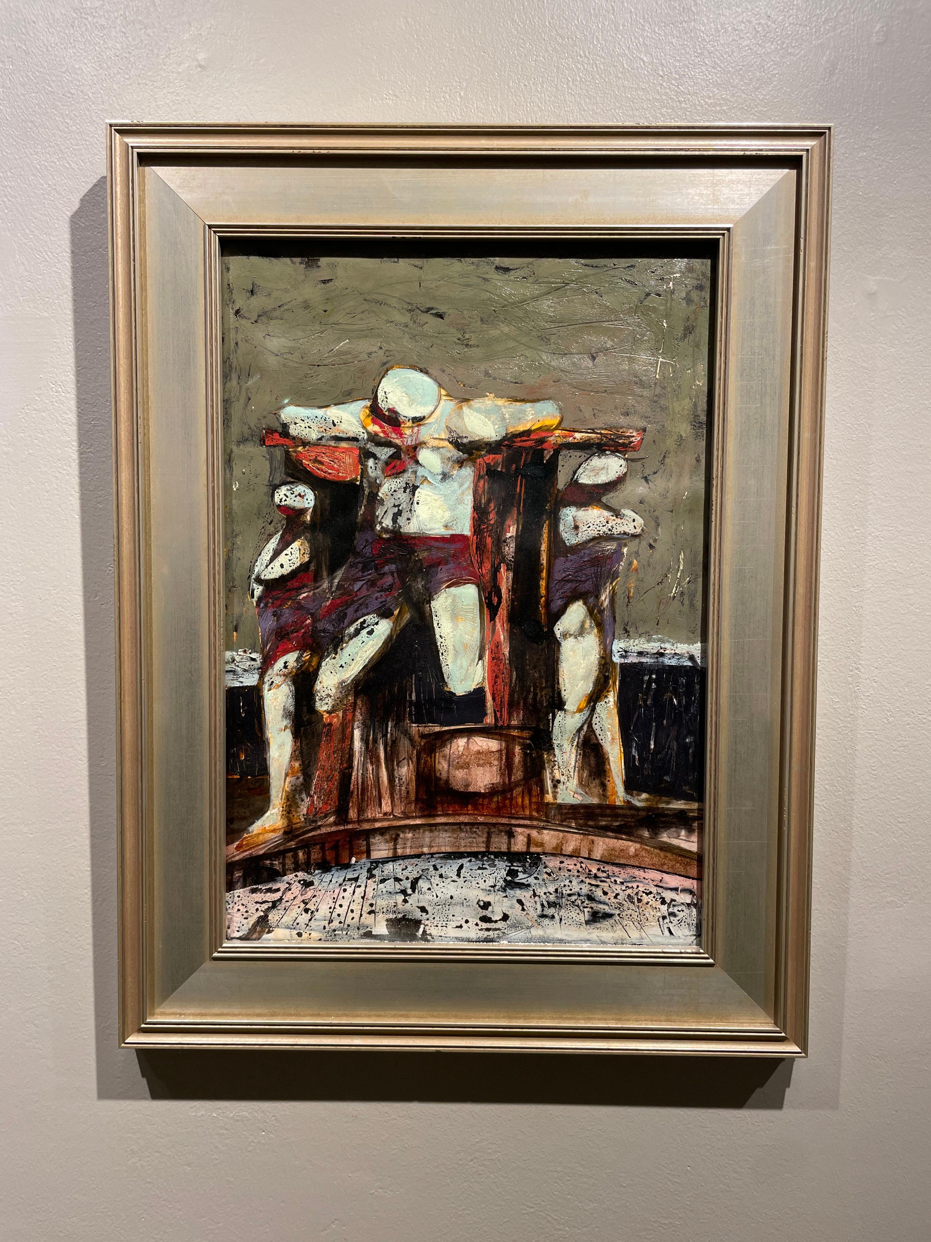 Kreuzigung, 20. Jahrhundert Figural Expressionist Künstler im Angebot 1