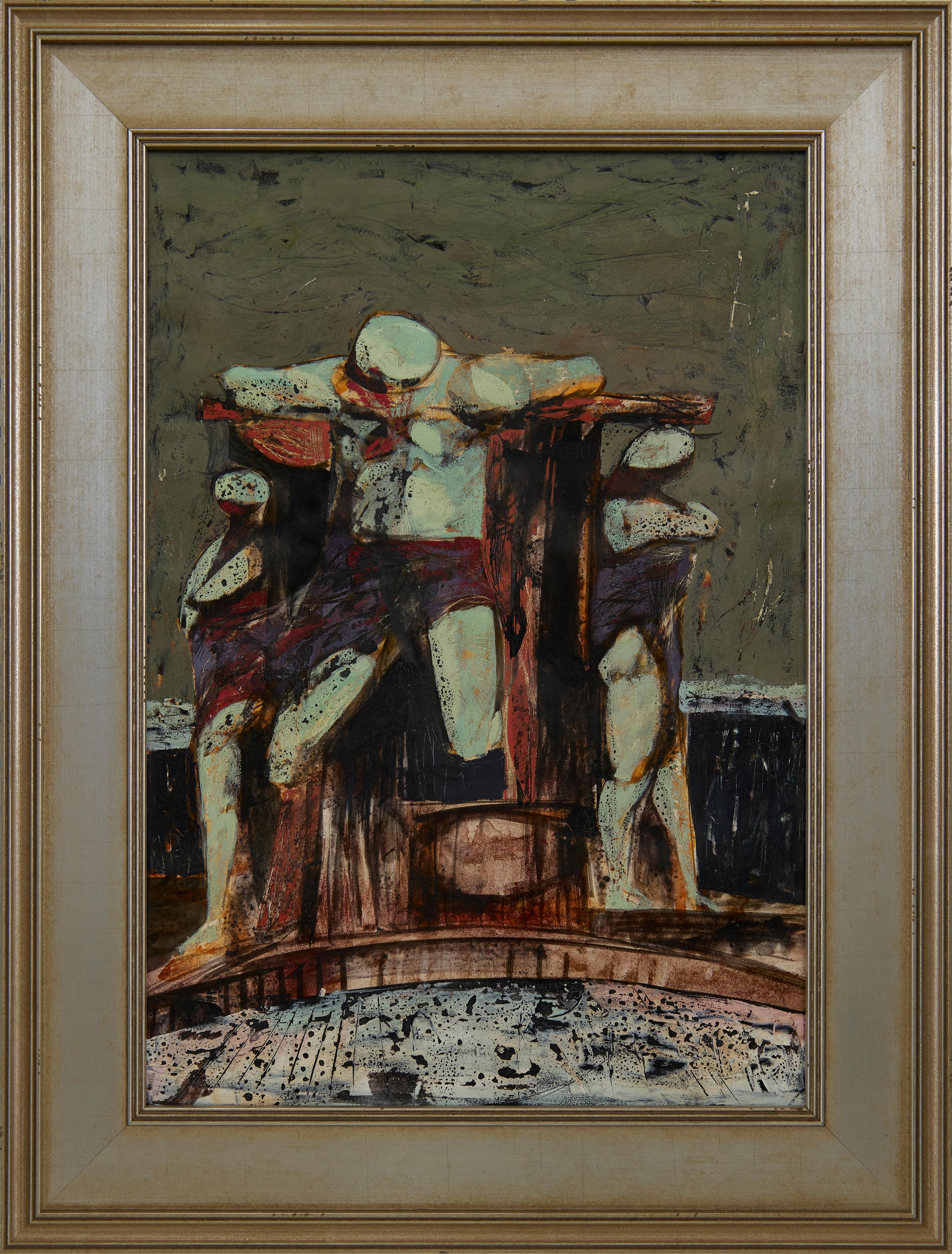 Crucifixion, 20th Century Figural Expressionist Artist