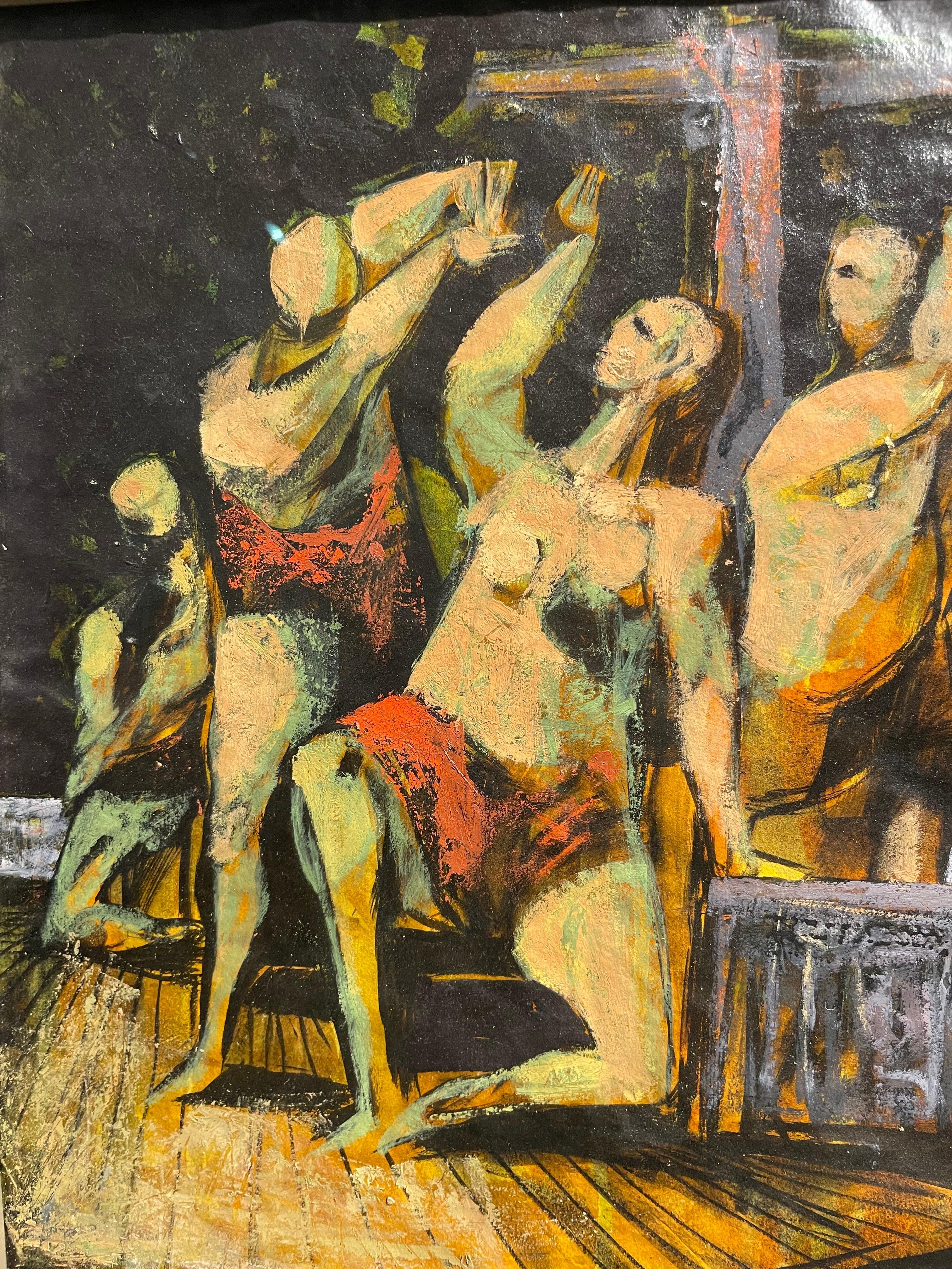 Deposition, 20th Century Figural Expressionist, On the Cross For Sale 2