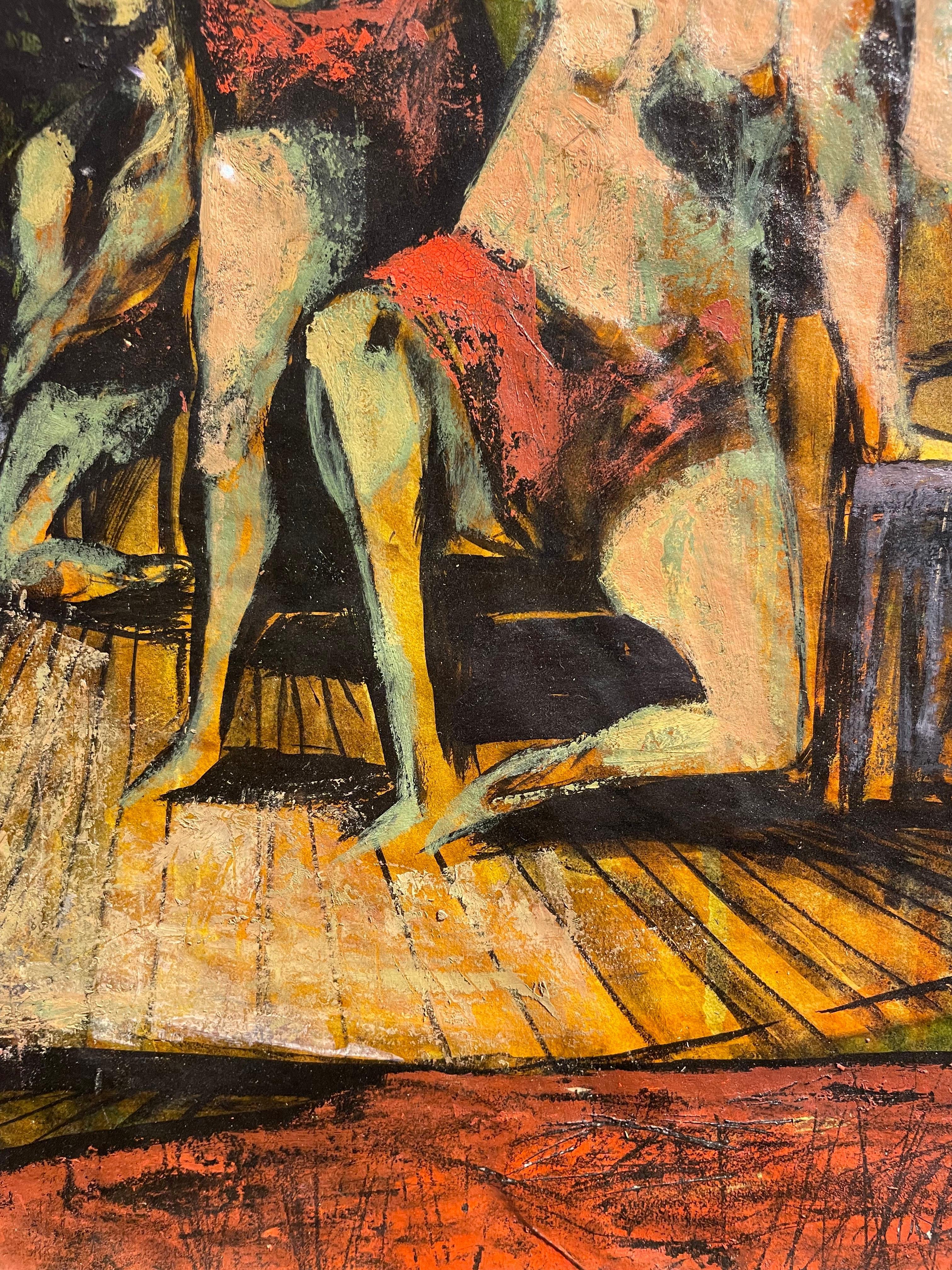 Deposition, 20th Century Figural Expressionist, On the Cross For Sale 4