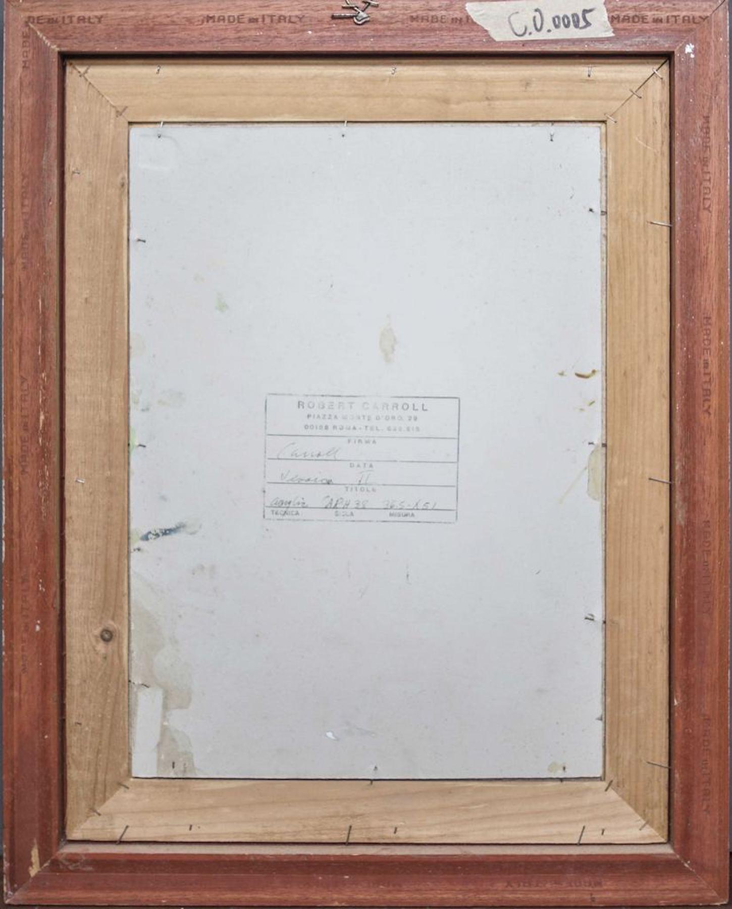 Retrato - Pintura acrílica de Robert Carroll - 1969 ca. en venta 1