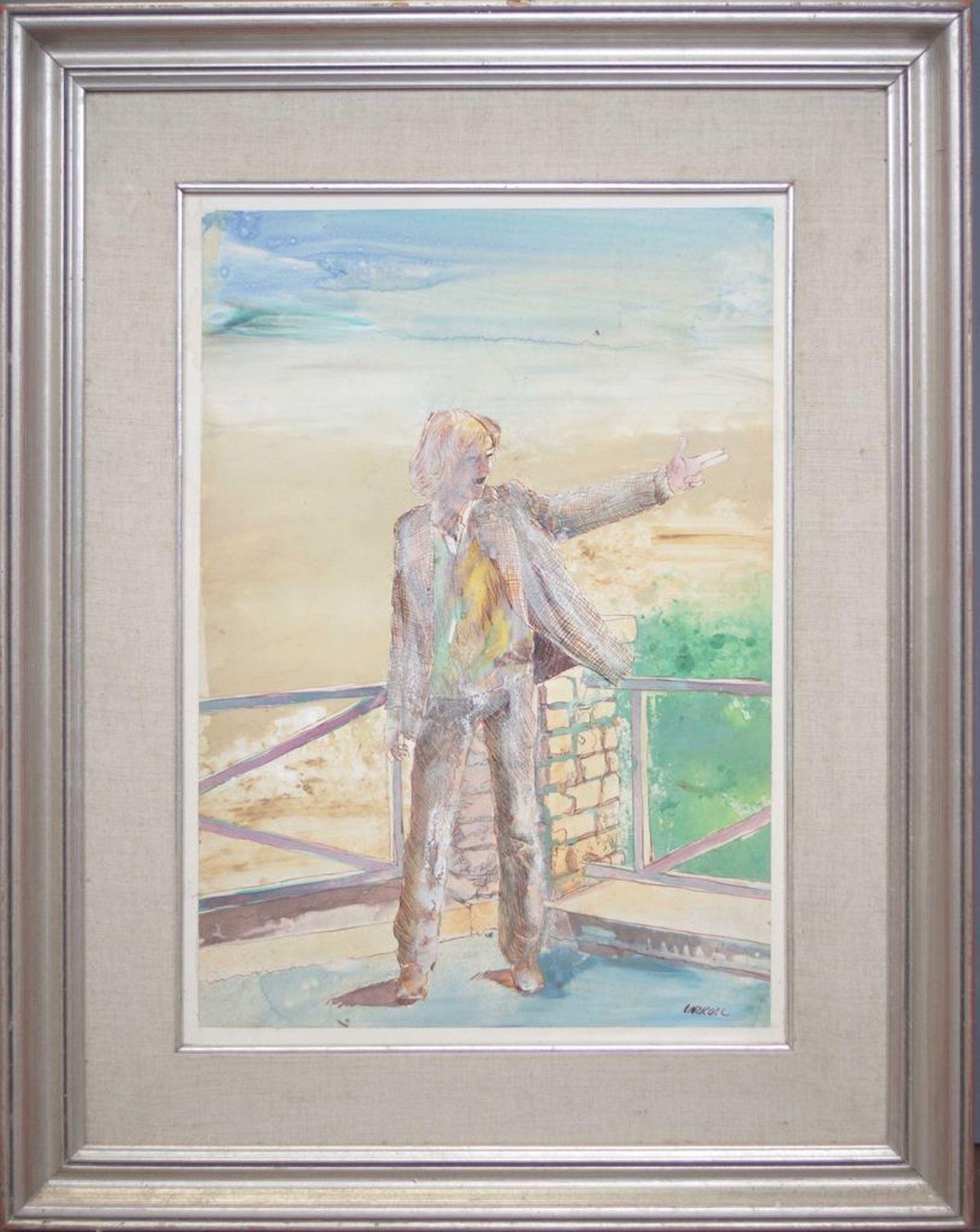 Acrylic painting by Robert Carroll, realized in 1969 ca.
Very good condition.
Robert Carroll is an american artist born in 1934 in Painesville, Ohio. He did study Arts at the Cleveland Institute of Arts where he graduated in 1957.
Since the end of