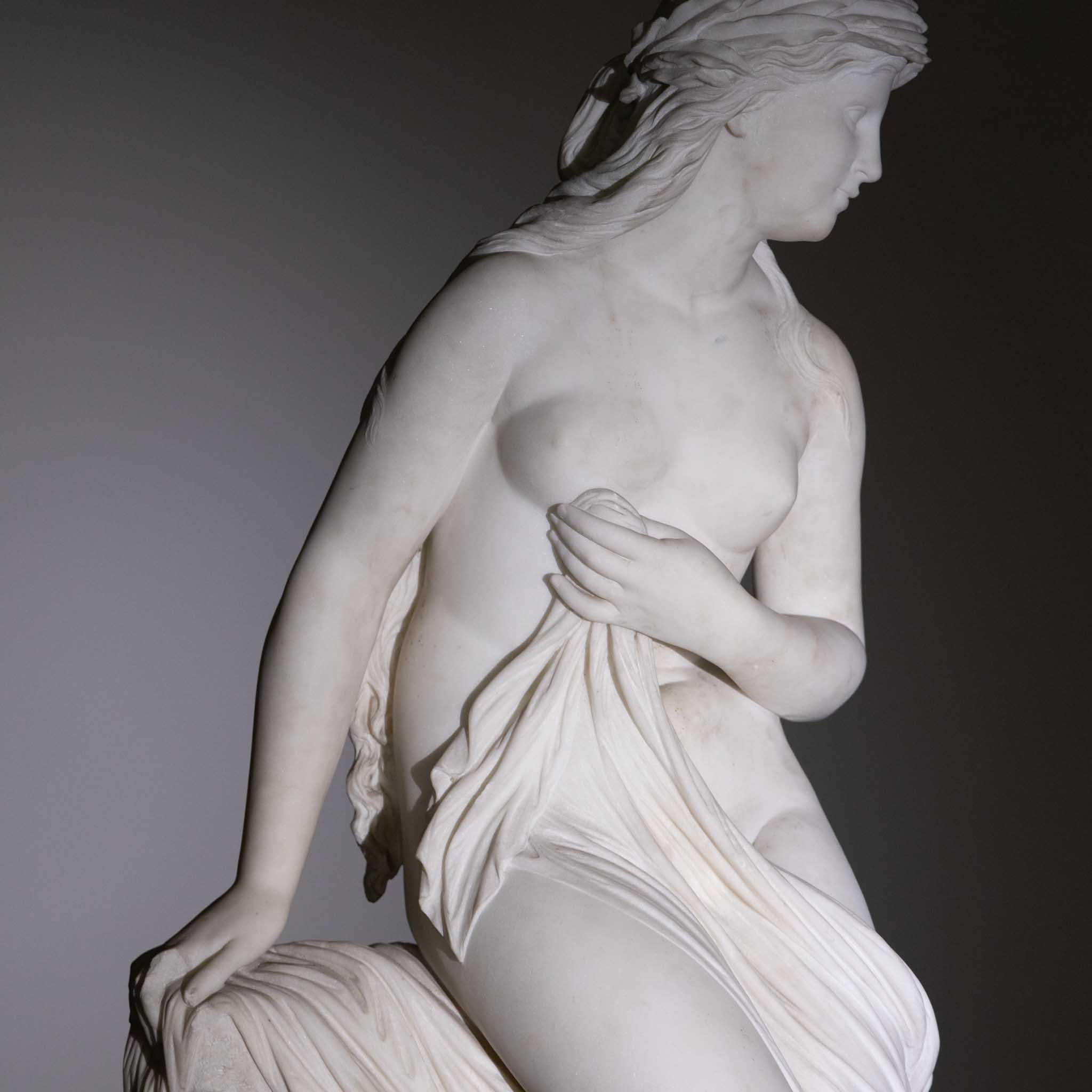 Robert Cauer D. Ä. Venus mit Delphin, Rom, 1874 im Angebot 2