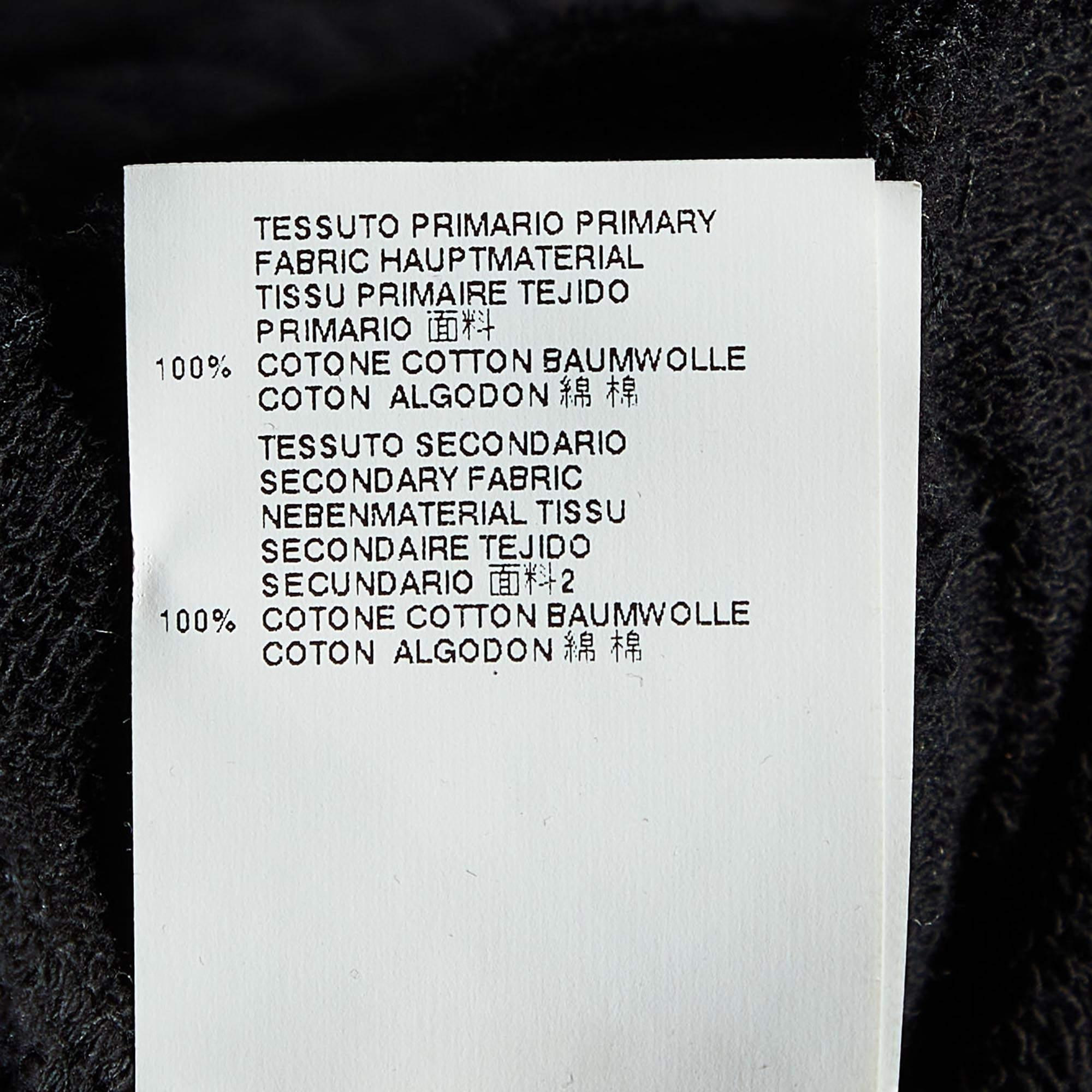 Robert Cavalli Pantaloni da corsa in maglia di cotone nero impreziositi L.L.A. in vendita 1