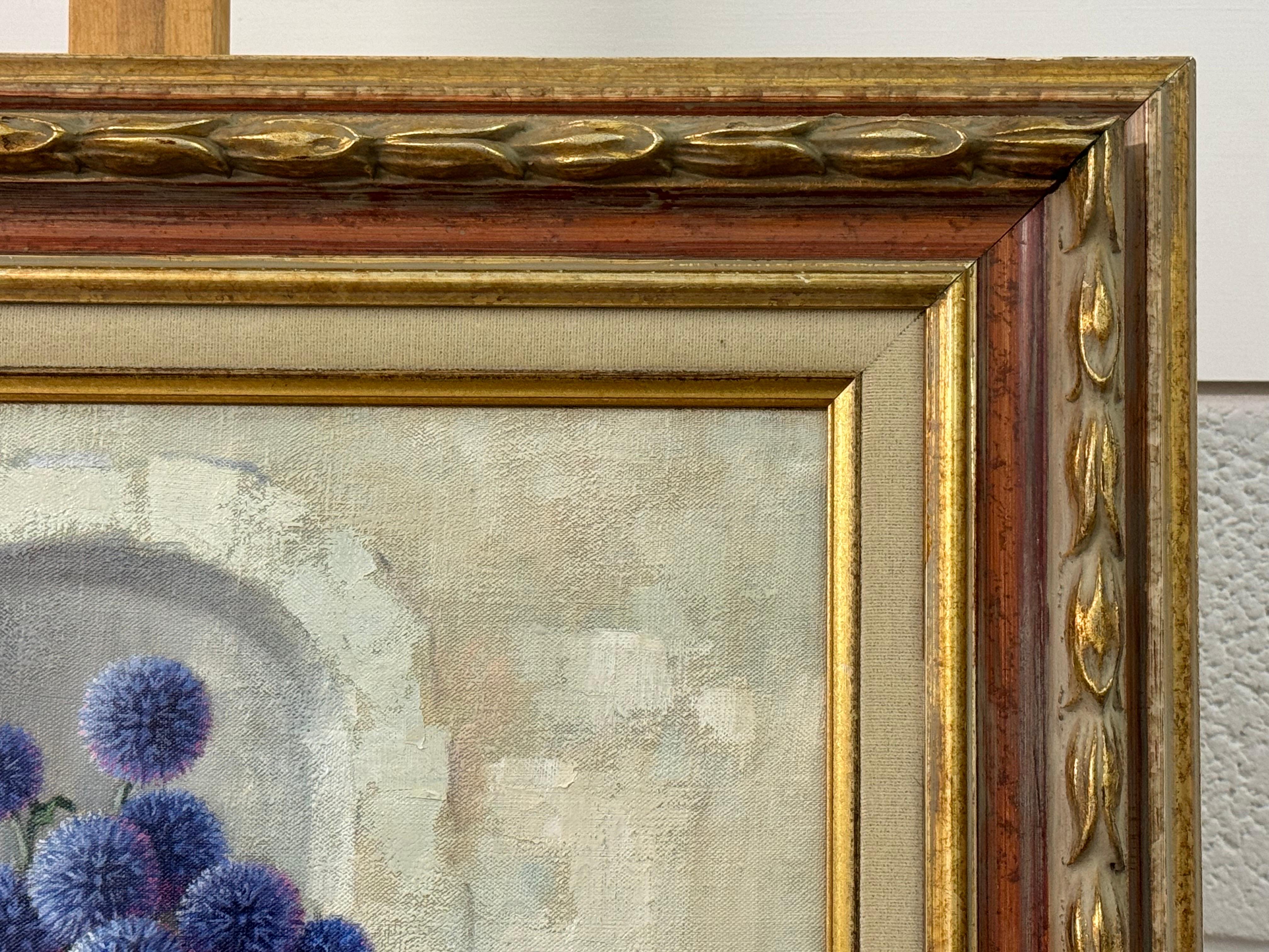 Naturaleza muerta con flores y frutas en el interior de una granja francesa por un artista francés en venta 2