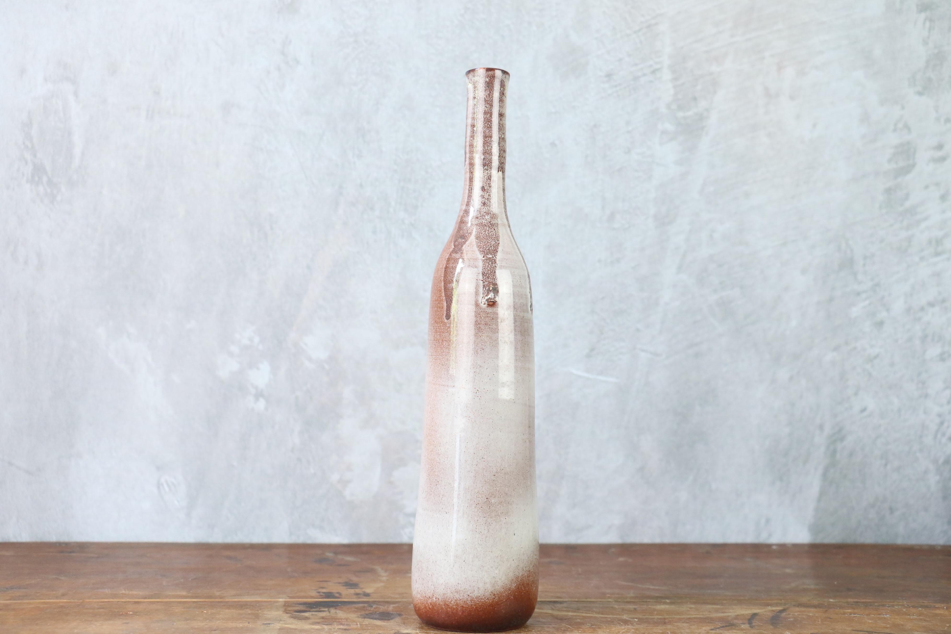 French Mid-Century Modern Ceramic Vase by Robert Chiazzo — Ruelland For Sale 3