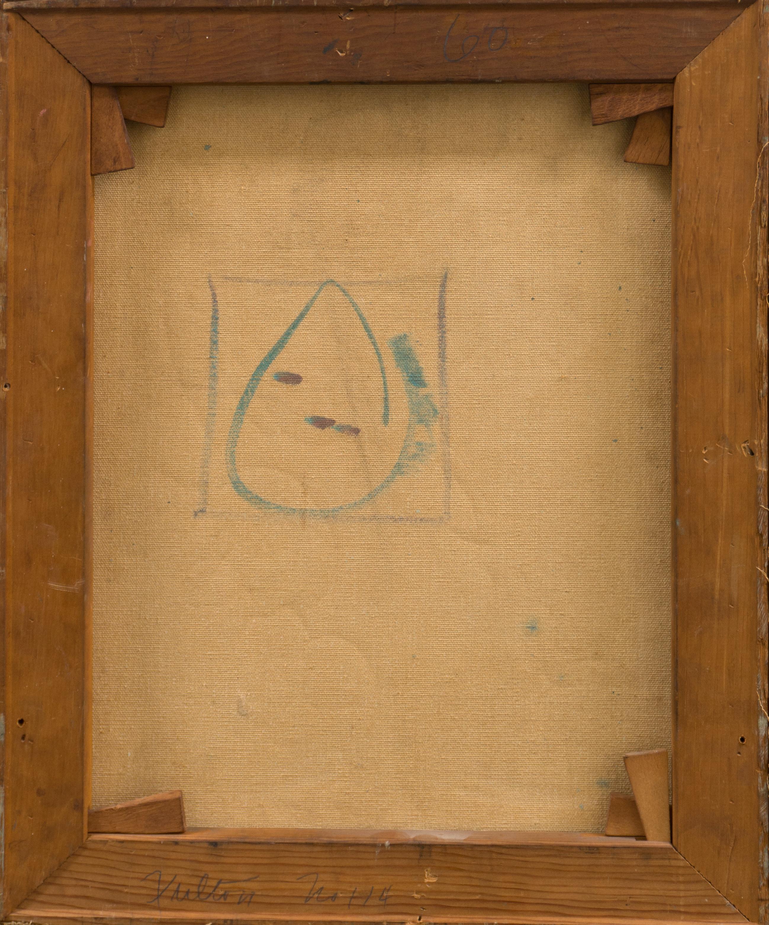 « Blue Eyed Girl », PAFA, Philadelphia Museum, Pennsylvania Artist, Trompe L'Oeil en vente 4