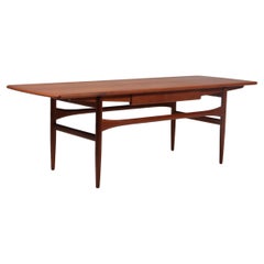 Robert Christiansen Coffee Table in Teak, with Drawer, 1960s, Denmark