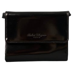 ROBERT CLERGERIE Black Leather Wallet Handbag