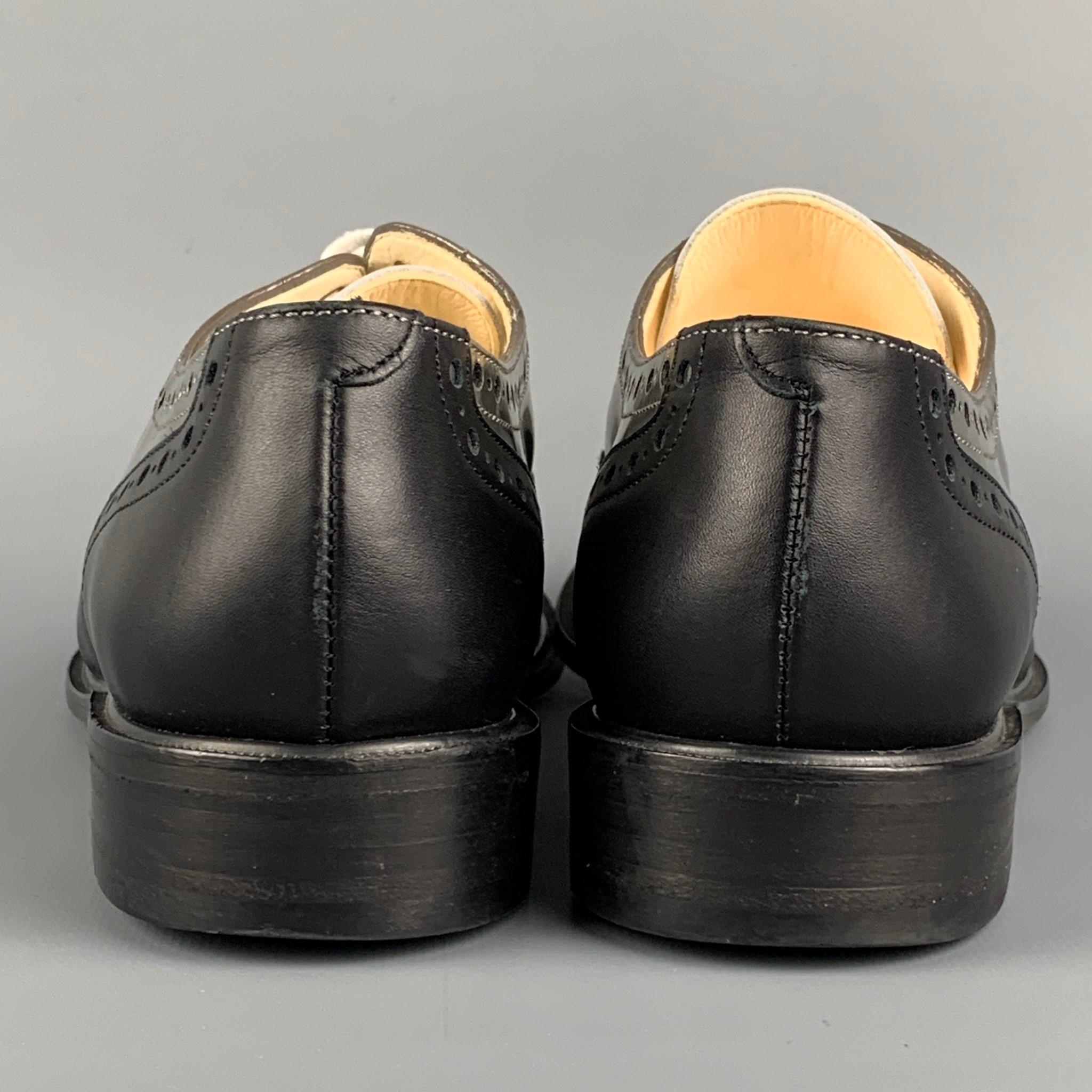 ROBERT CLERGERIE Size 10.5 Black White Color Block Spectator Shoes 1