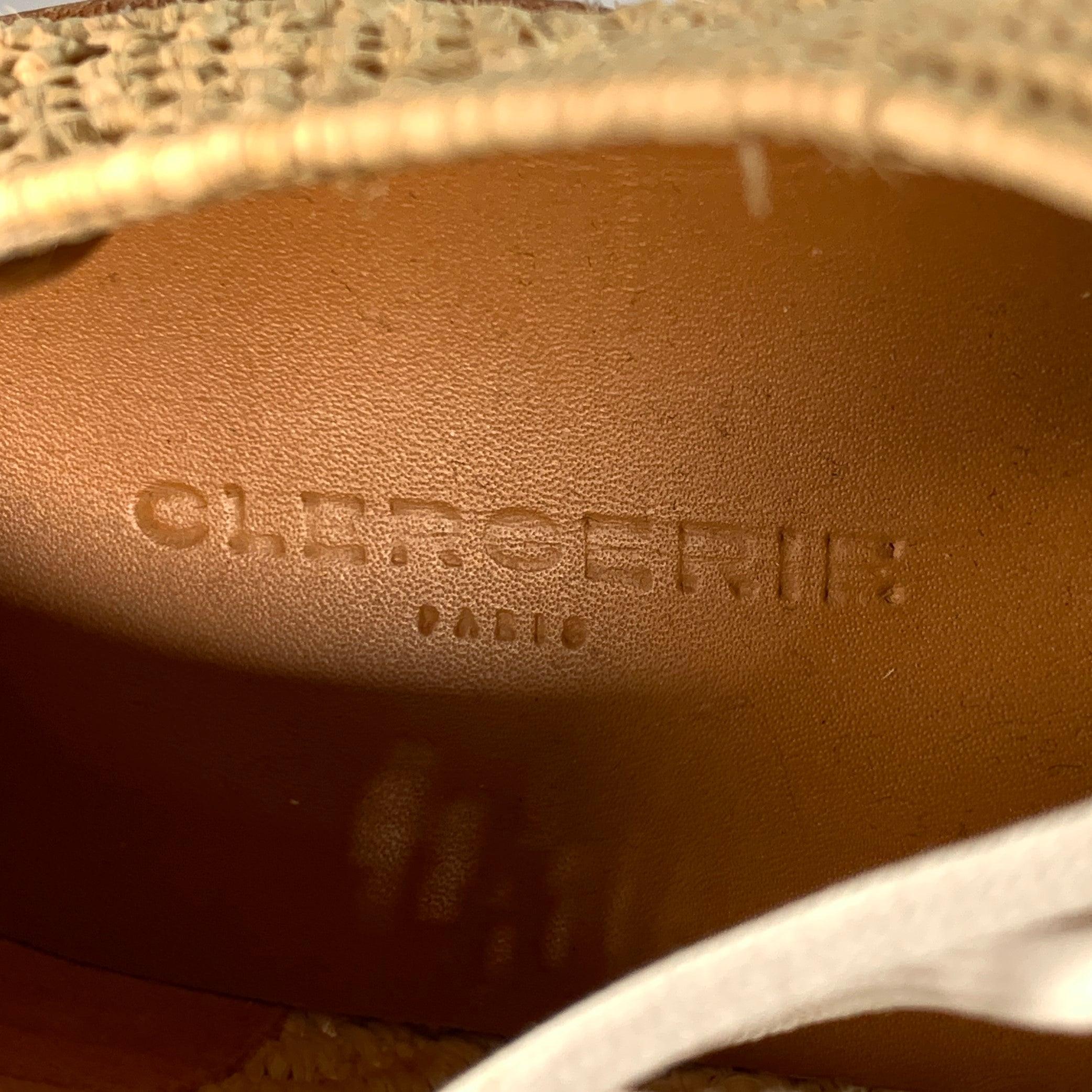 ROBERT CLERGERIE Taglia 8 Scarpe con lacci in rafia intrecciata naturali in vendita 2