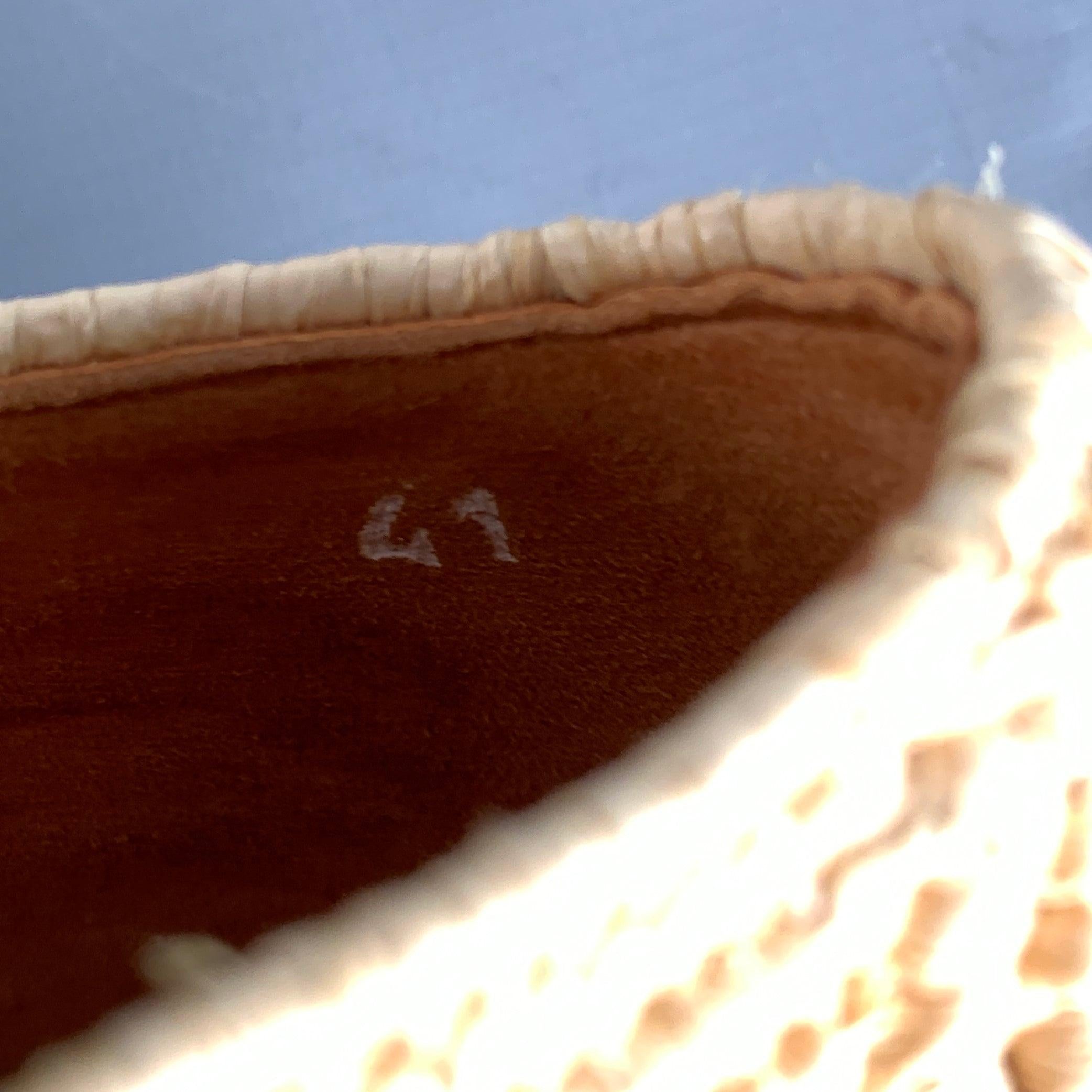 ROBERT CLERGERIE Taglia 8 Scarpe con lacci in rafia intrecciata naturali in vendita 3