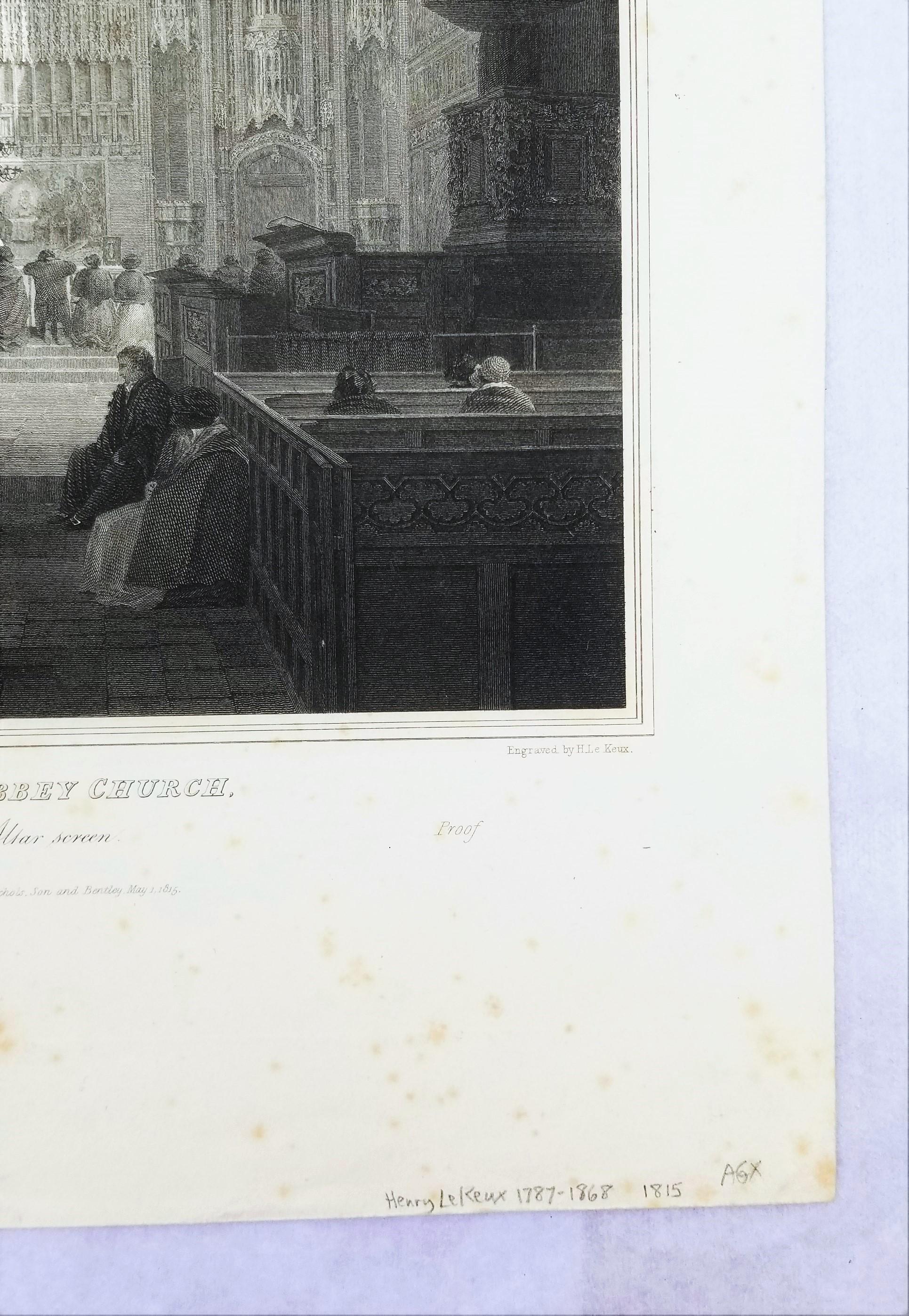 Écran du haut autel de l'église de l'abbaye de St. Alban's, Robert Clutterbuck Hertford Art en vente 6