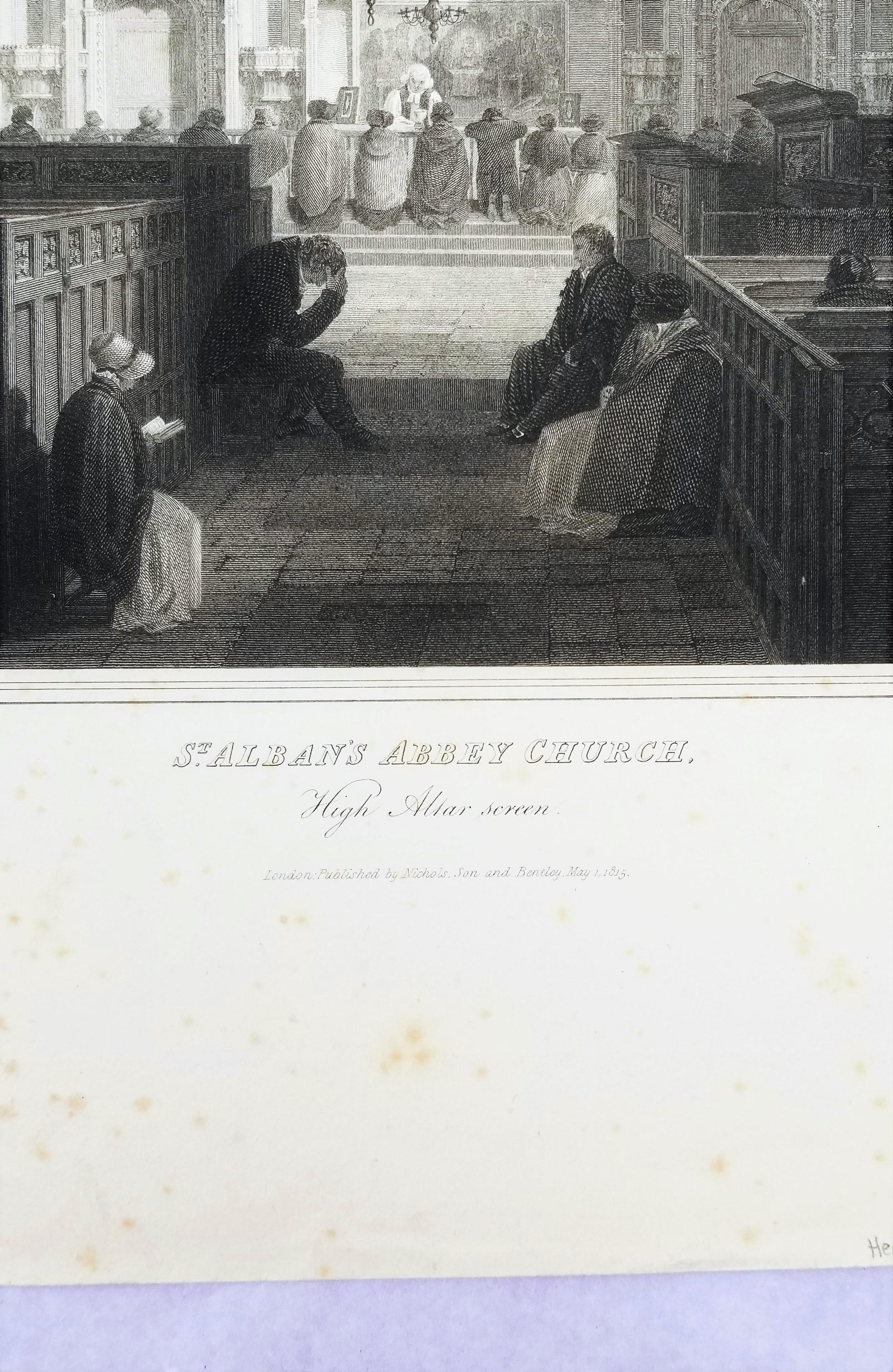 Écran du haut autel de l'église de l'abbaye de St. Alban's, Robert Clutterbuck Hertford Art en vente 8