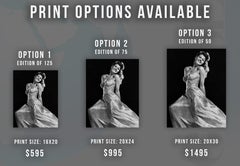 Rita Hayworth Smiling in Gown Fine Art Print