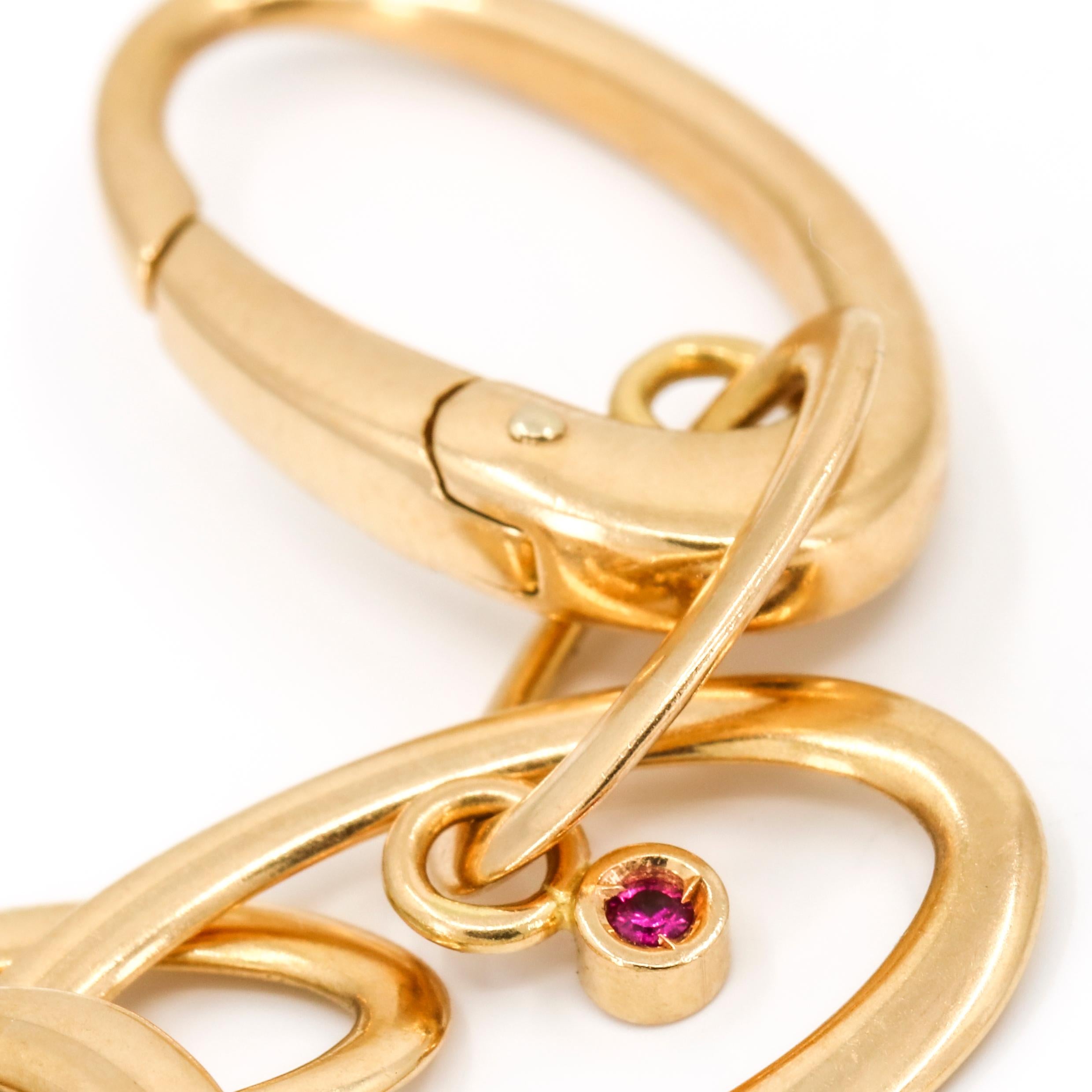Women's Roberto Coin 18 Karat Rose Gold Capri Plus Diamond Necklace For Sale