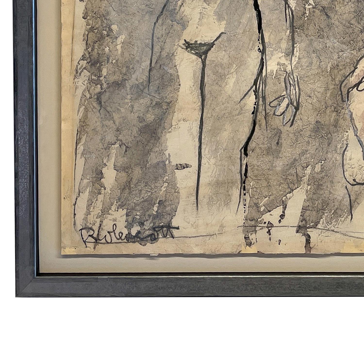 Two Female Nudes African American Expressionist Painting Smith Tower Gallery For Sale 7