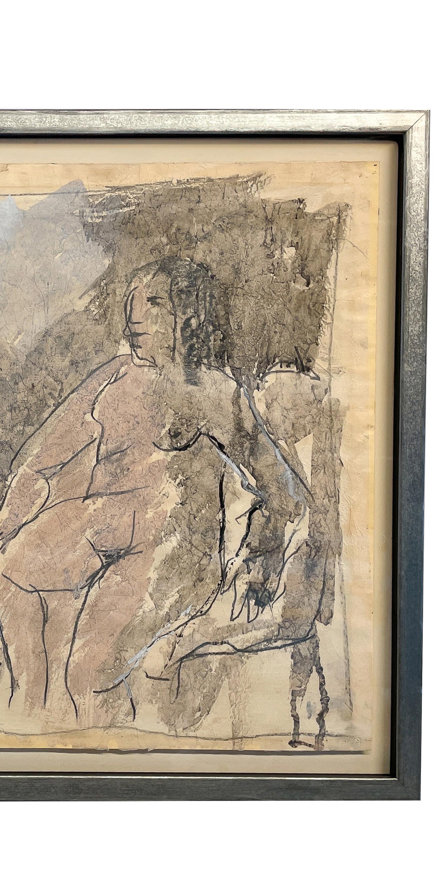 Two Female Nudes African American Expressionist Painting Smith Tower Gallery For Sale 1