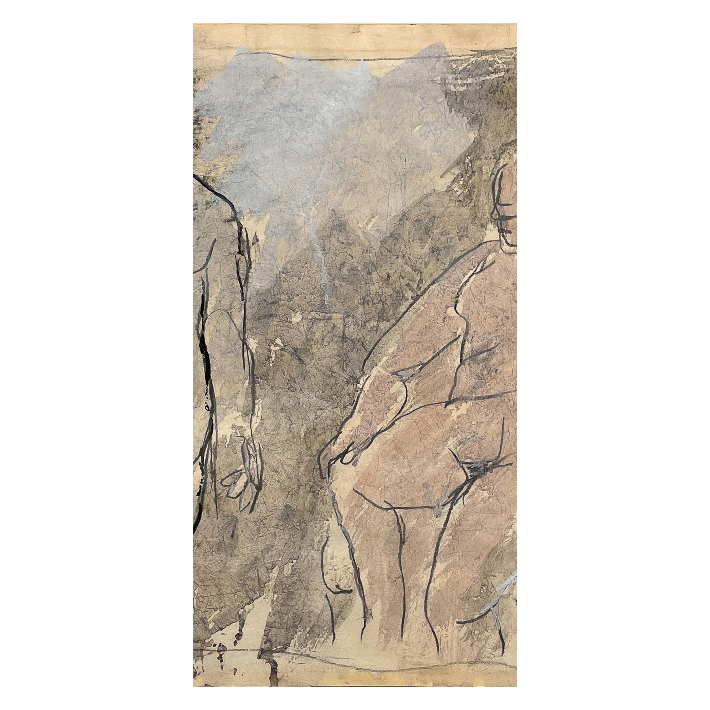 Two Female Nudes African American Expressionist Painting Smith Tower Gallery For Sale 3