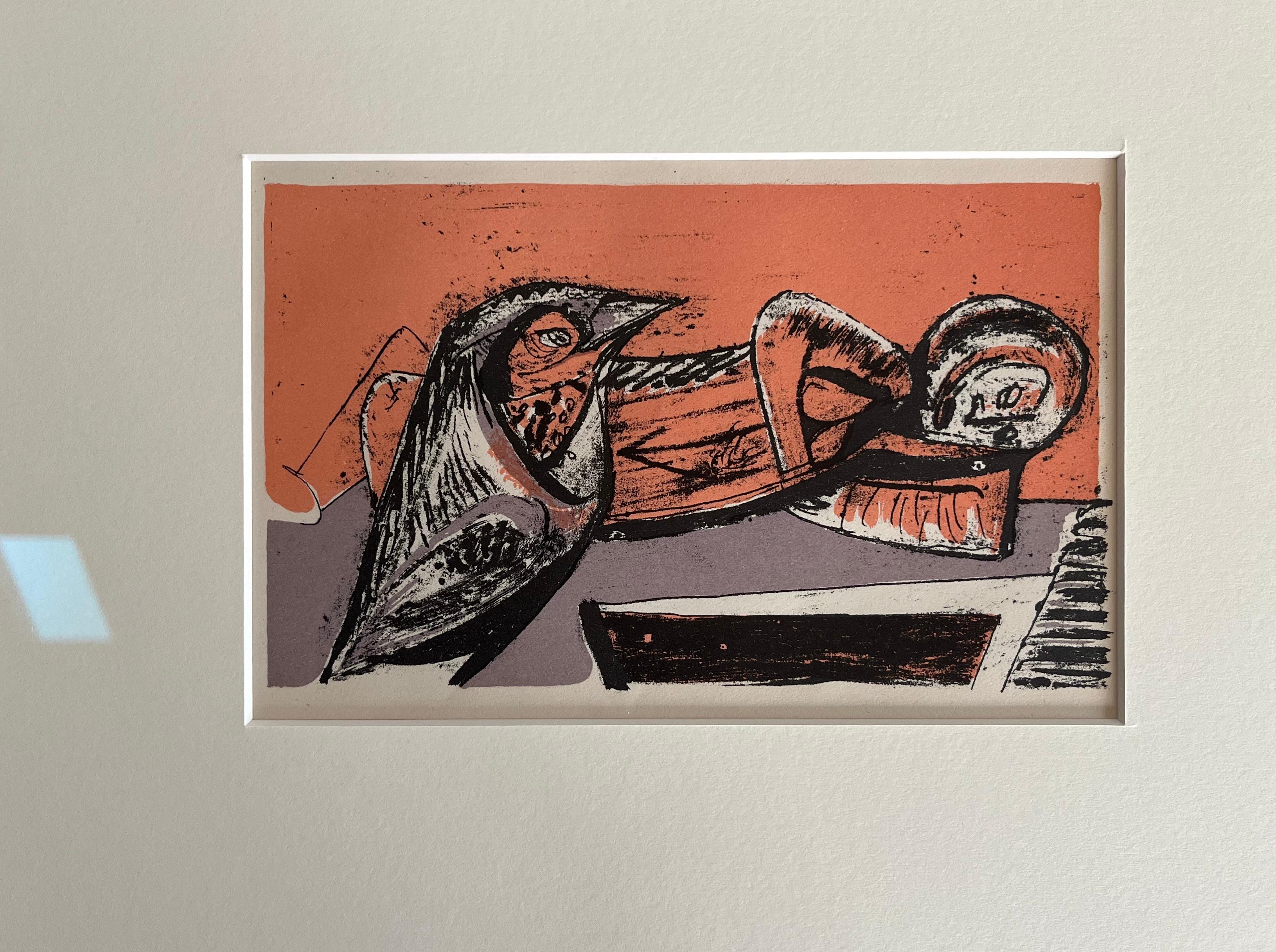 Ces merveilleuses lithographies issues de l'imagination de l'artiste de Glasgow Robert Colquhoun sont pleines de couleurs et de dynamisme.

Robert Colquhoun (1914-1962)
Poèmes du sommeil et du rêve
Trois lithographies imprimées en couleur
Encadré