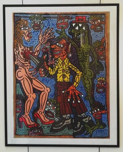 Robert Combas, Serigrafia originale, 28/30, 1990