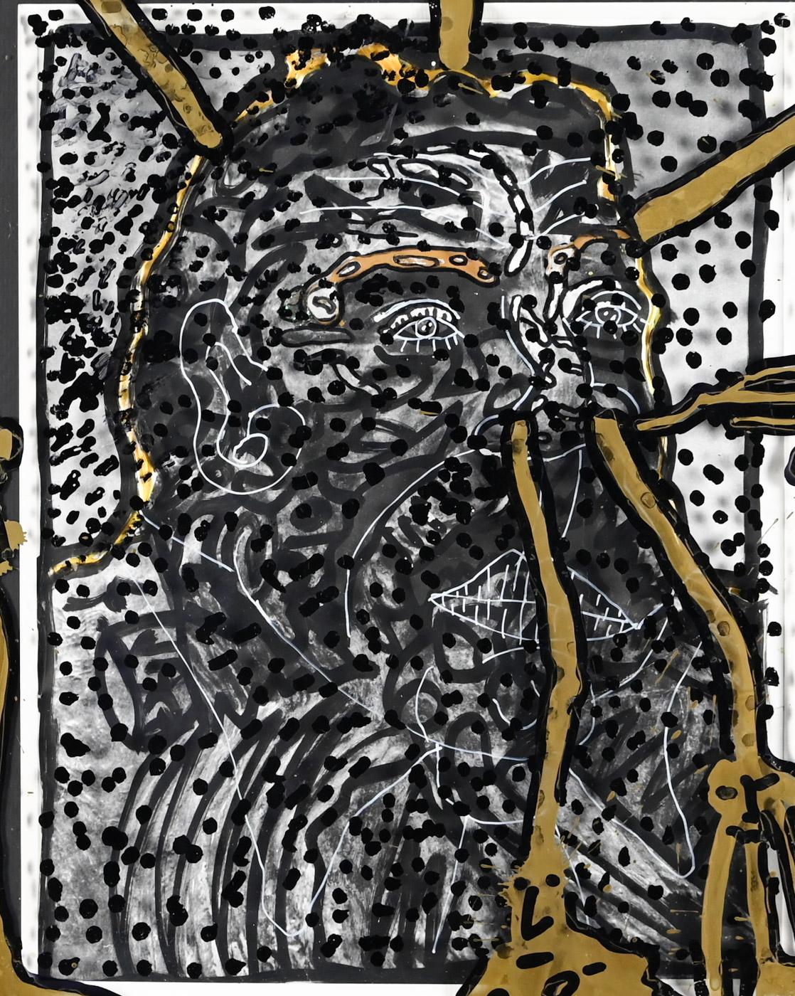Ritratto di uomo - Painting Espressionista di Robert Combas