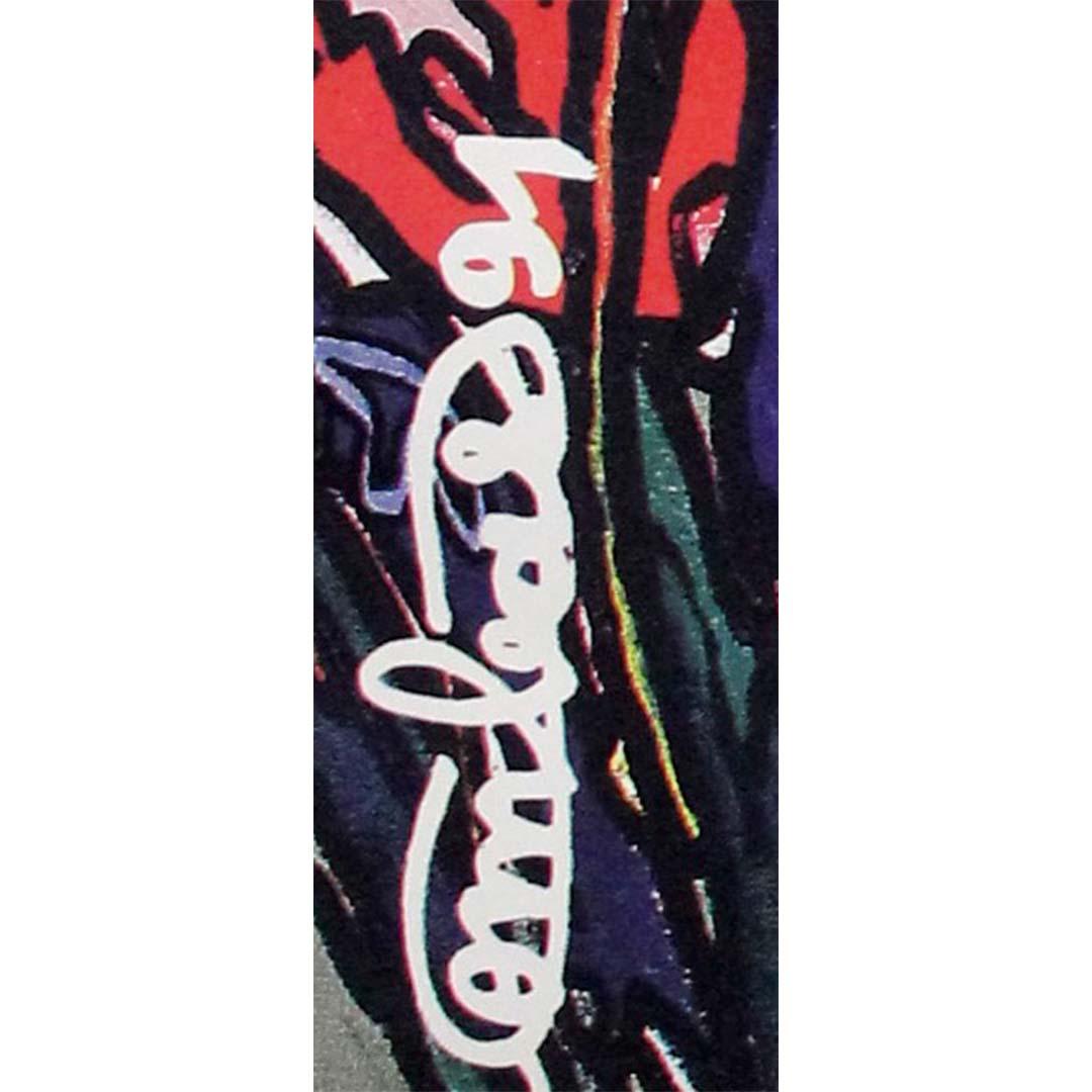 Affiche originale de 1992 de l'artiste français Robert Combas - Floralies Internationales en vente 2