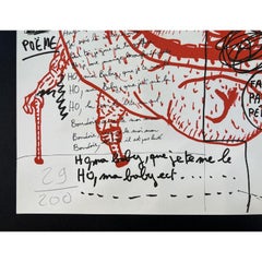 Robert Combas - Feu №2 - Hand-Signed Lithography, 1990