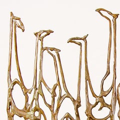 Giraffe Gates, bronze sculpture