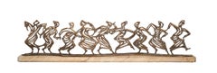 Virasat Curved, figurative bronze mantle piece