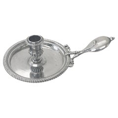 Robert Cooper Londres 1708 Silver chamberstick Queen Anne Britannia estándar