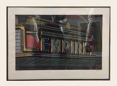 Empire, by Robert Cottingham (photorealistic image of neon sign )