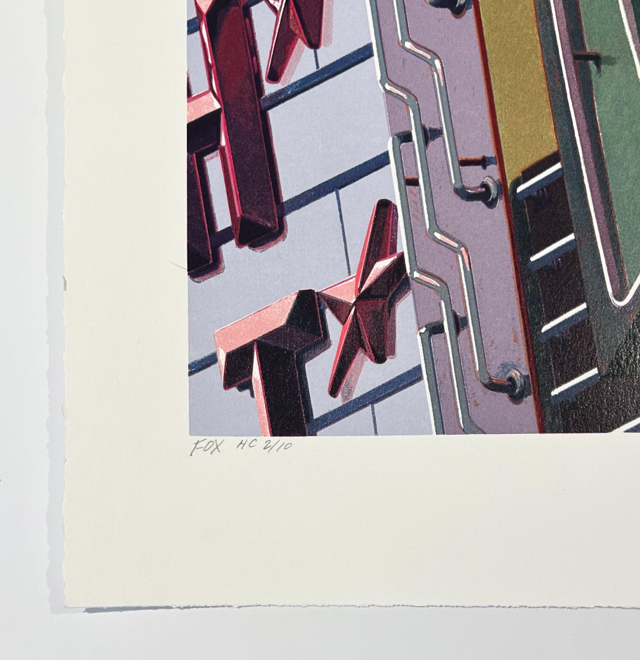 Fox, da American Signs - Print Fotorealista di Robert Cottingham