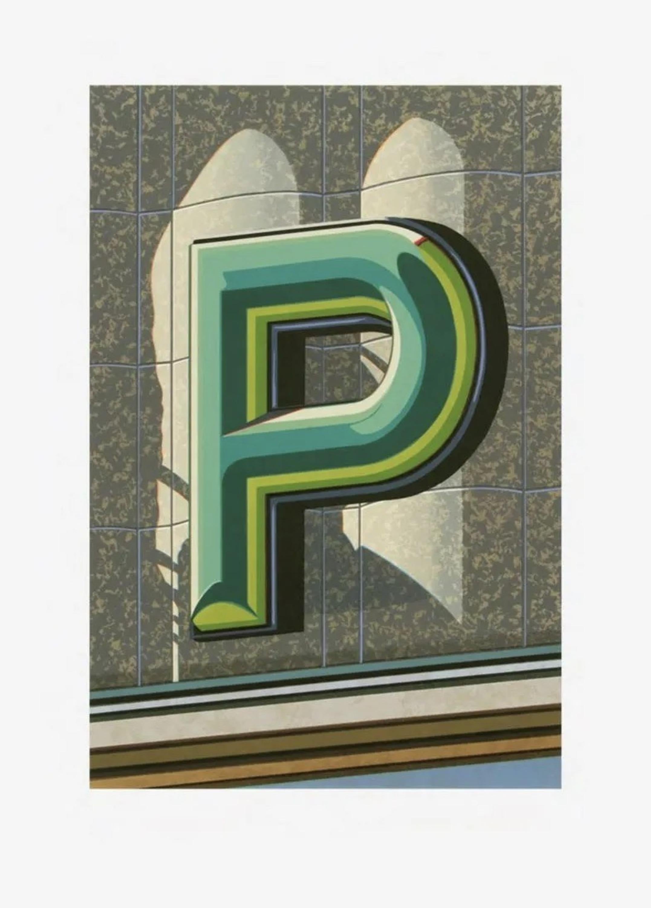 Letter P - Print by Robert Cottingham