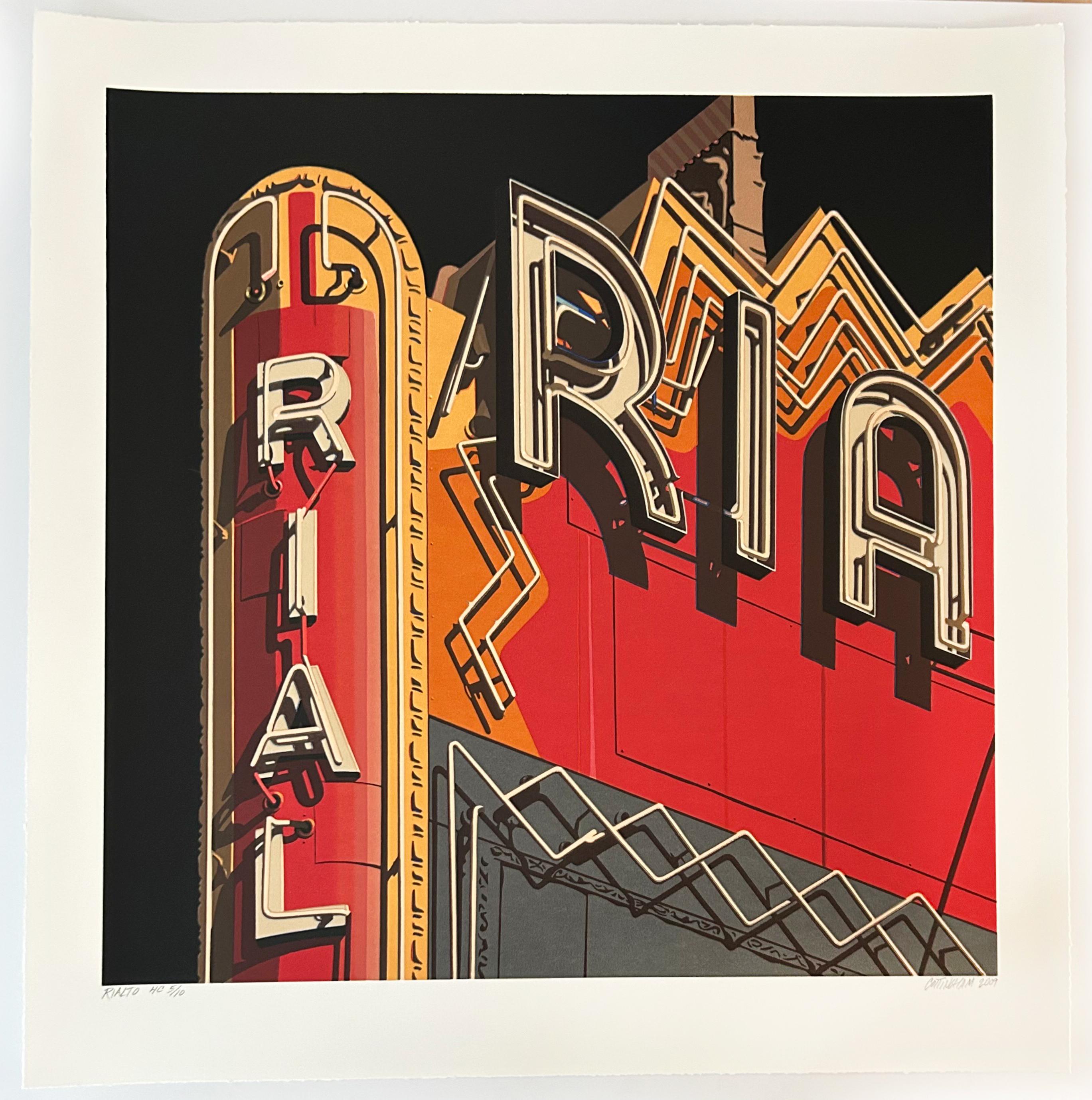 Rialto, da American Signs - Print di Robert Cottingham