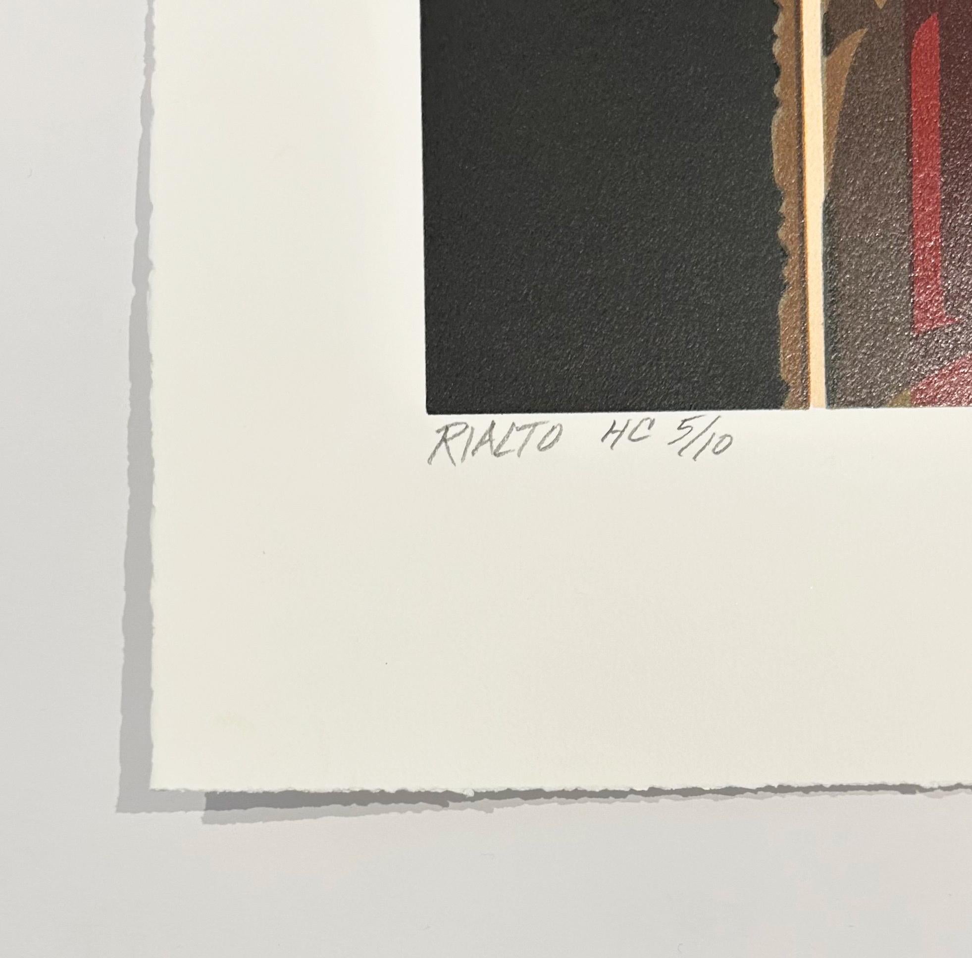 Rialto, da American Signs - Print Nero di Robert Cottingham