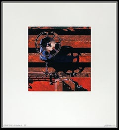 Robert Cottingham Aquatint Etching Original Hand Signed Rolling Stock Modern Art