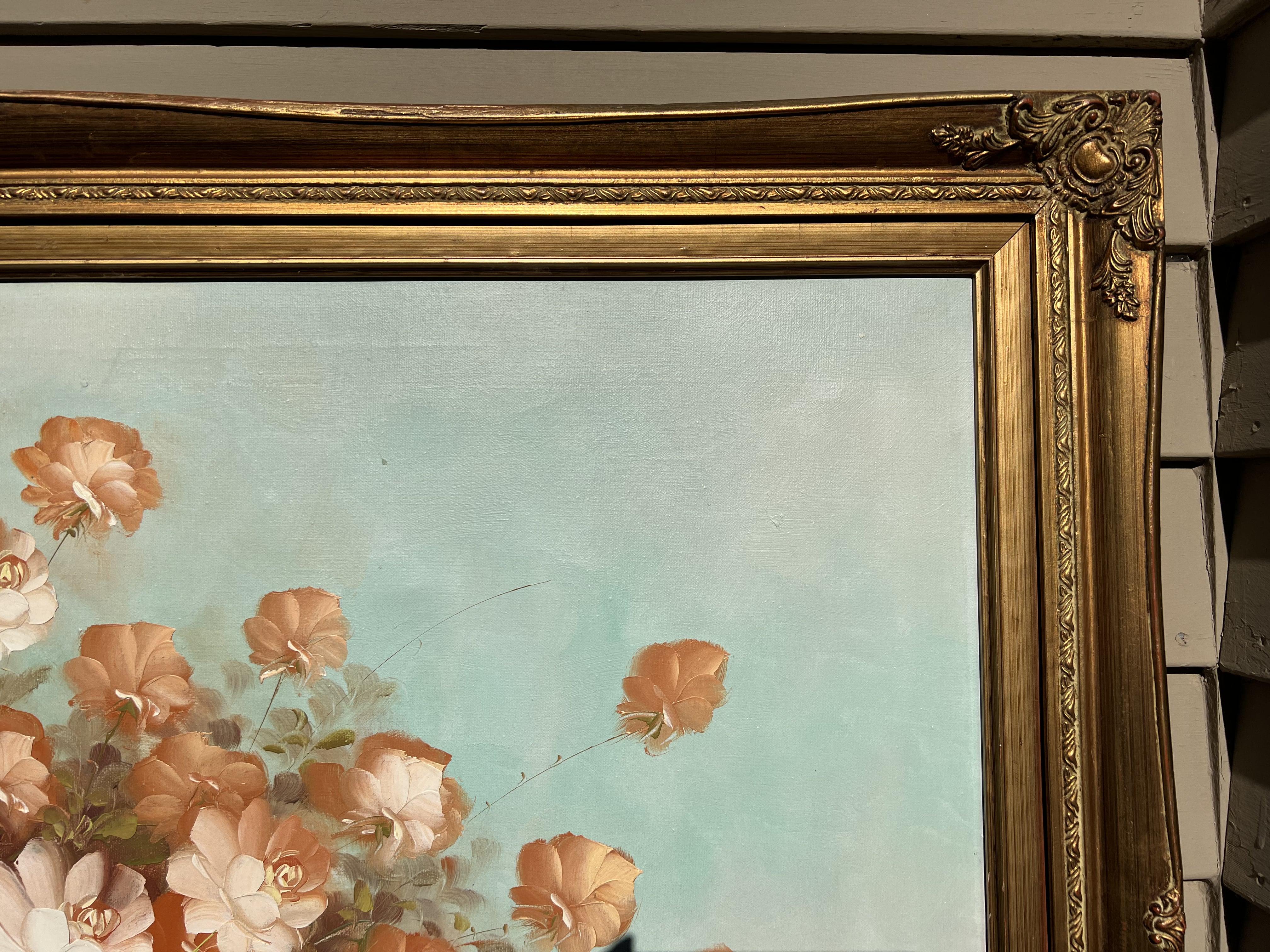 Si tratta di un incredibile dipinto a olio su tela di fiori firmato Still Life. 
 
Presentato in una cornice dorata. 
 
La cornice e il dipinto sono in buone condizioni. Si prega di vedere le foto - parte della descrizione. 
 
Firmato in basso a